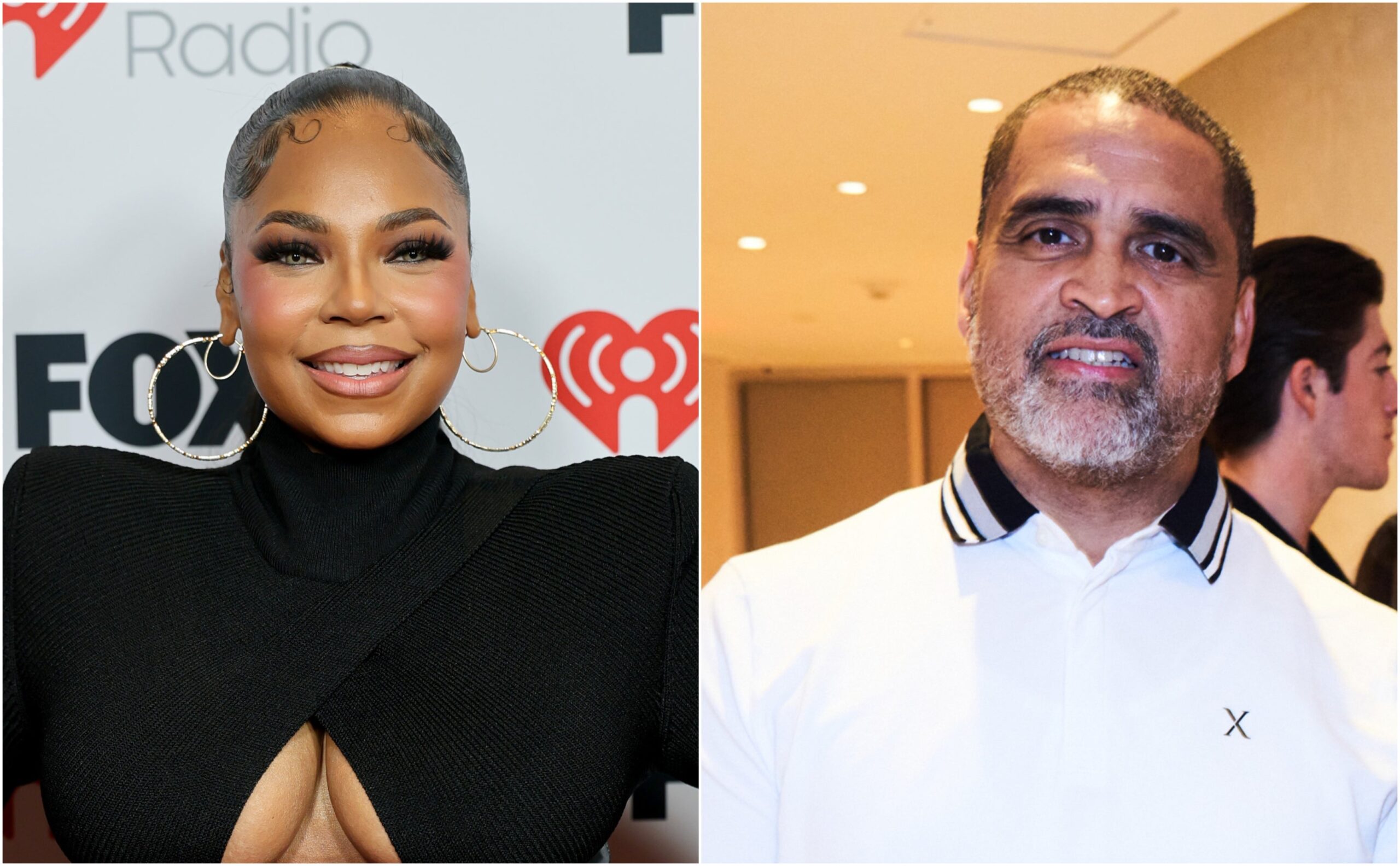Ashanti, left; Chris Gotti. Photo: Getty Images Frazer Harrison; Romain Maurice for Haute Livin
