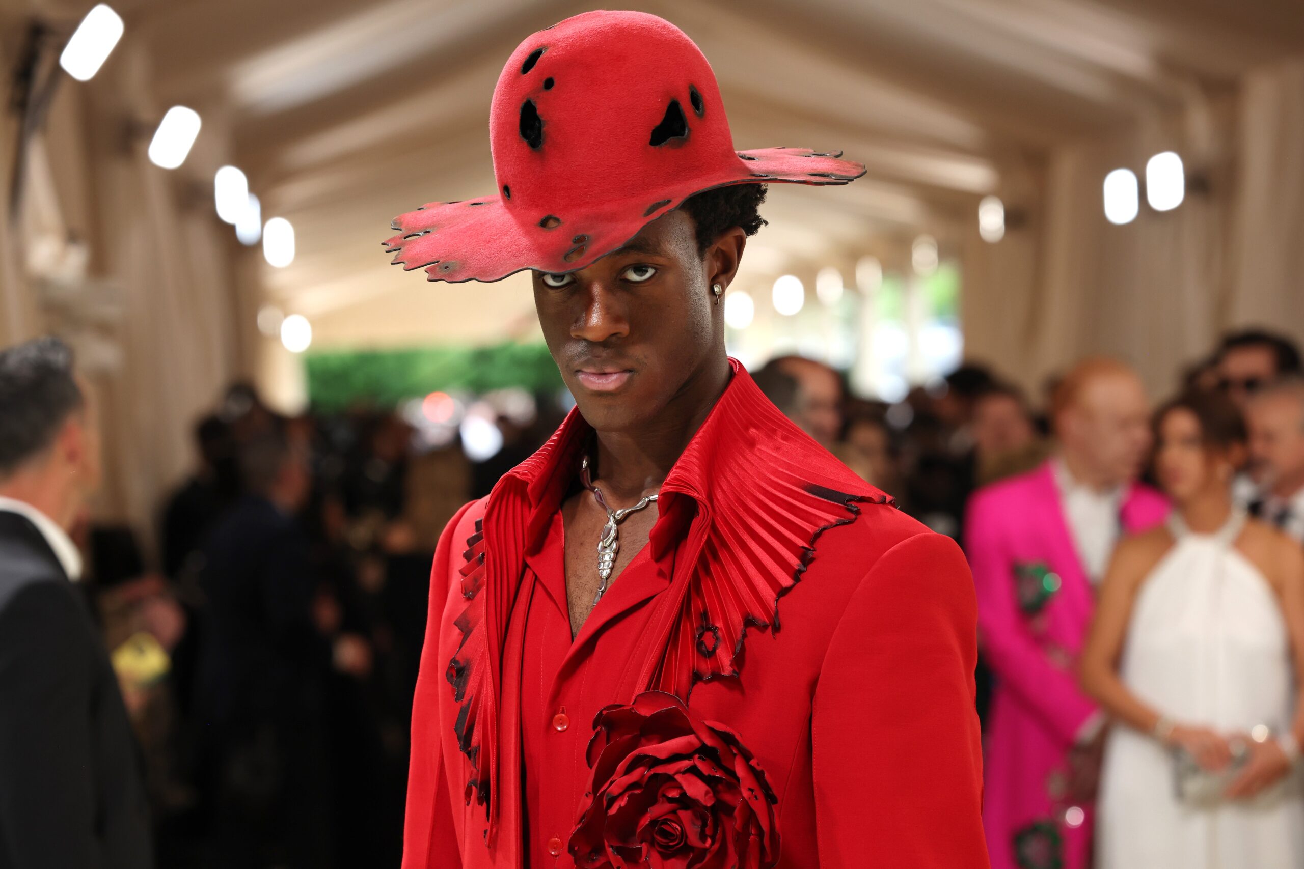 Wisdom Kaye attends The 2024 Met Gala Celebrating “Sleeping Beauties: Reawakening Fashion” at The Metropolitan Museum of Art on May 06, 2024 in New York City. Image: Getty Images Photo by Marleen Moise/Getty Images