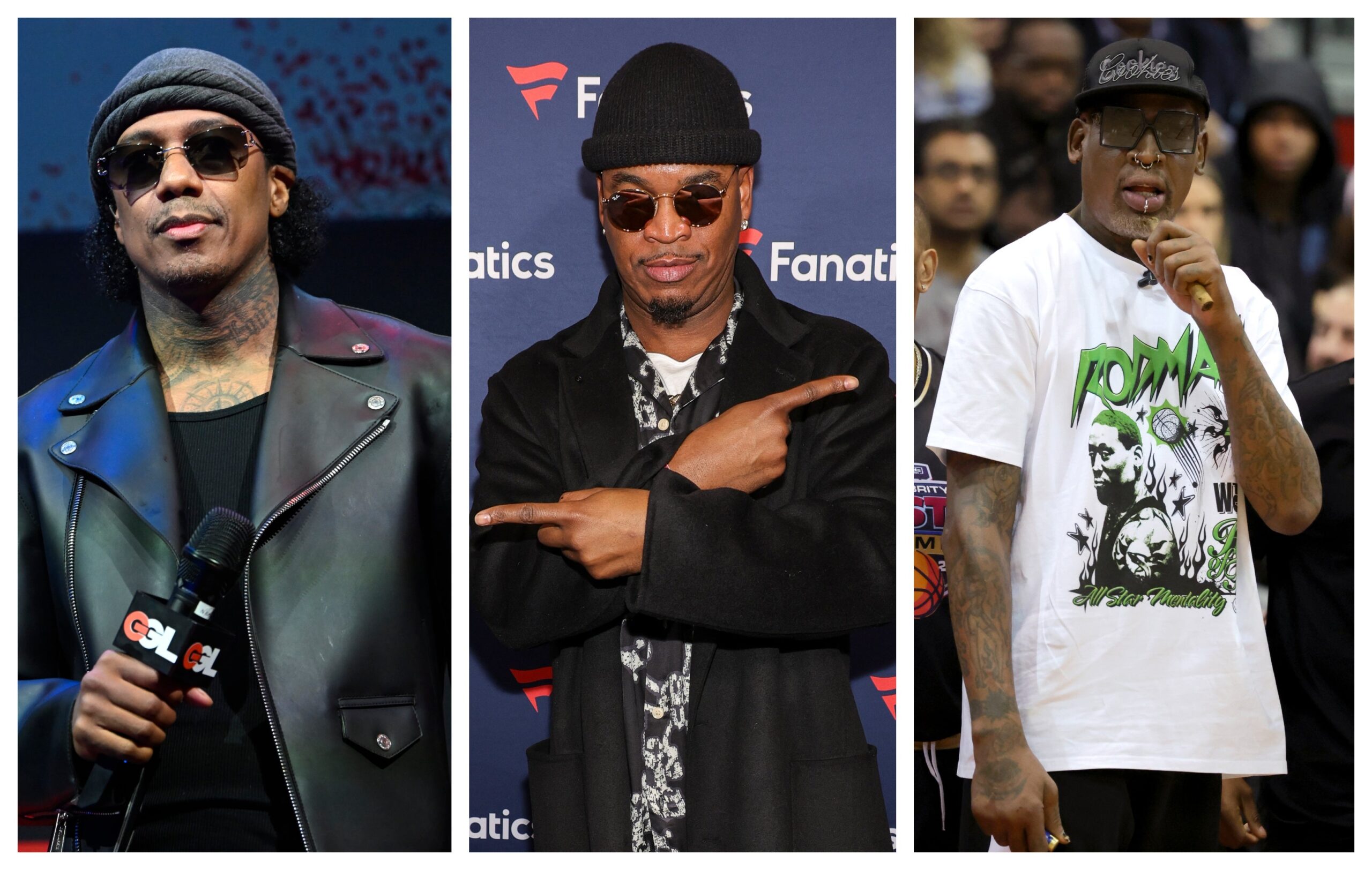 (L-R) Nick Cannon, Ne-Yo and Dennis Rodman Photo: Getty Images Bryan Steffy, Ethan Miller