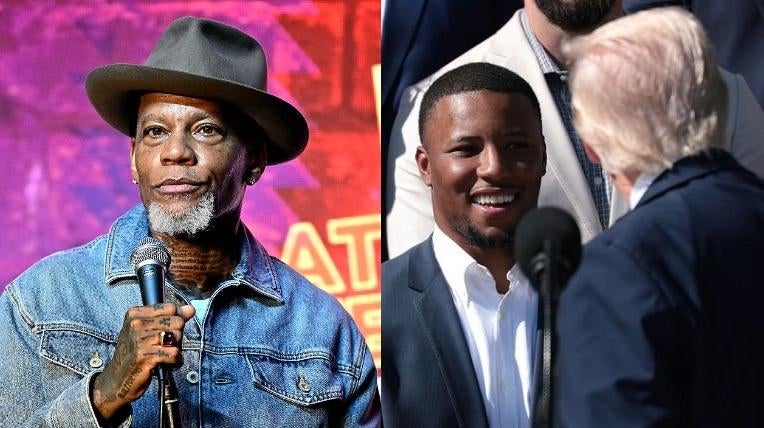 D.L. Hughley, Saquon Barkley, Donald Trump Photo: Getty Images Getty Images