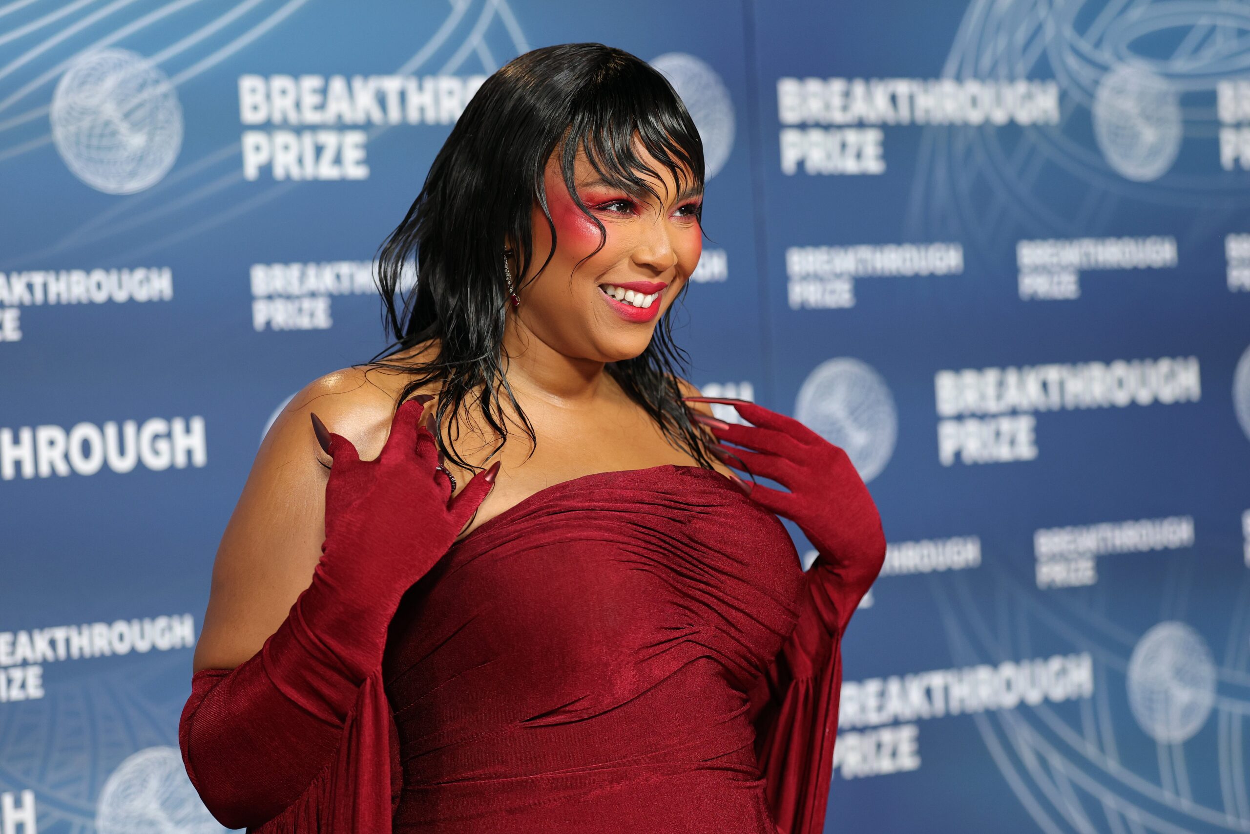 SANTA MONICA, CALIFORNIA - APRIL 05: Lizzo attends the 11th Breakthrough Prize Ceremony at Barker Hangar on April 05, 2025 in Santa Monica, California. Photo: Getty Images Monica Schipper