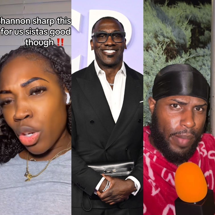 TikToker user @themuthaof3, Shannon Sharpe, TikTok user @theglassvault Photo: TikTok/Gilbert Flores/Variety via Getty Images
