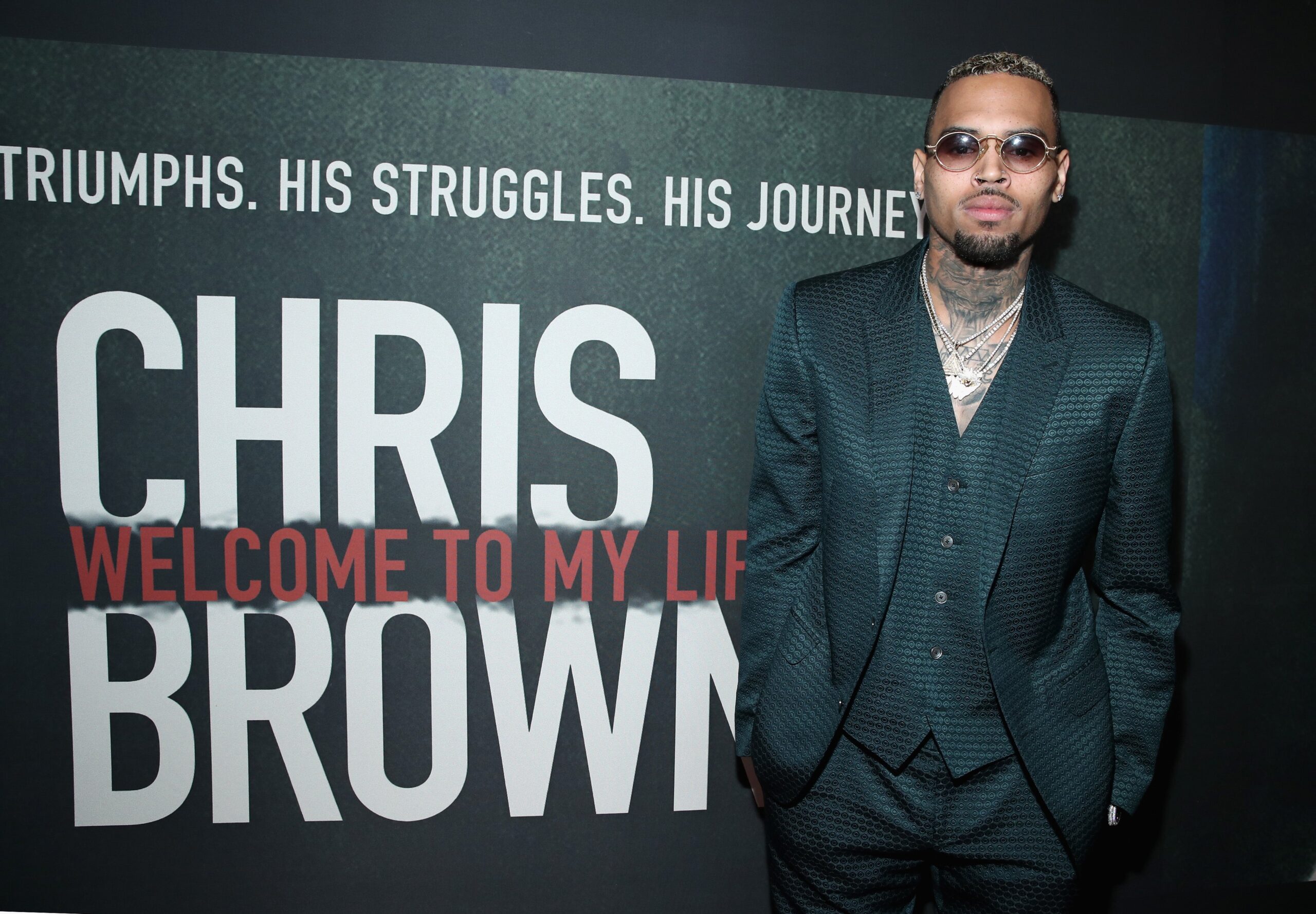 Chris Brown attends the Premiere of Riveting Entertainment’s “Chris Brown: Welcome To My Life” at L.A. LIVE on June 6, 2017 in Los Angeles, California. Photo: Getty Images Jonathan Leibson for Riveting Entertainment