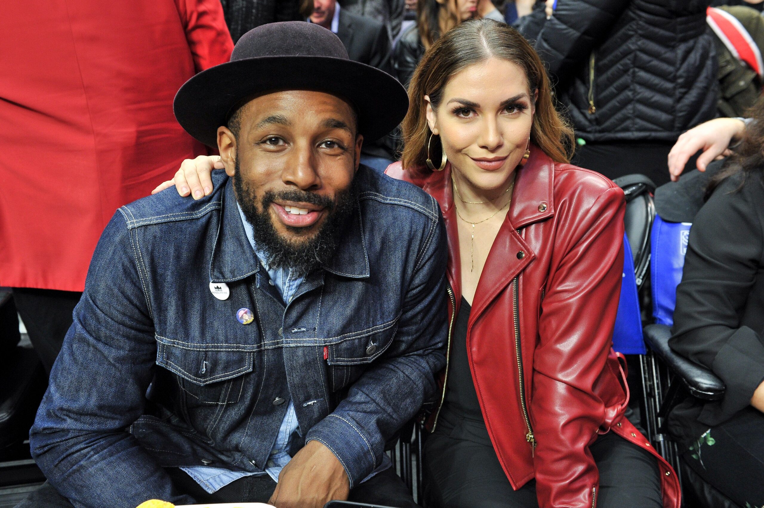 tWitch and Allison Holker attend a basketball game between the Los Angeles Clippers and the Utah Jazz at Staples Center on January 16, 2019 in Los Angeles, California. Photo: Getty Images Allen Berezovsky