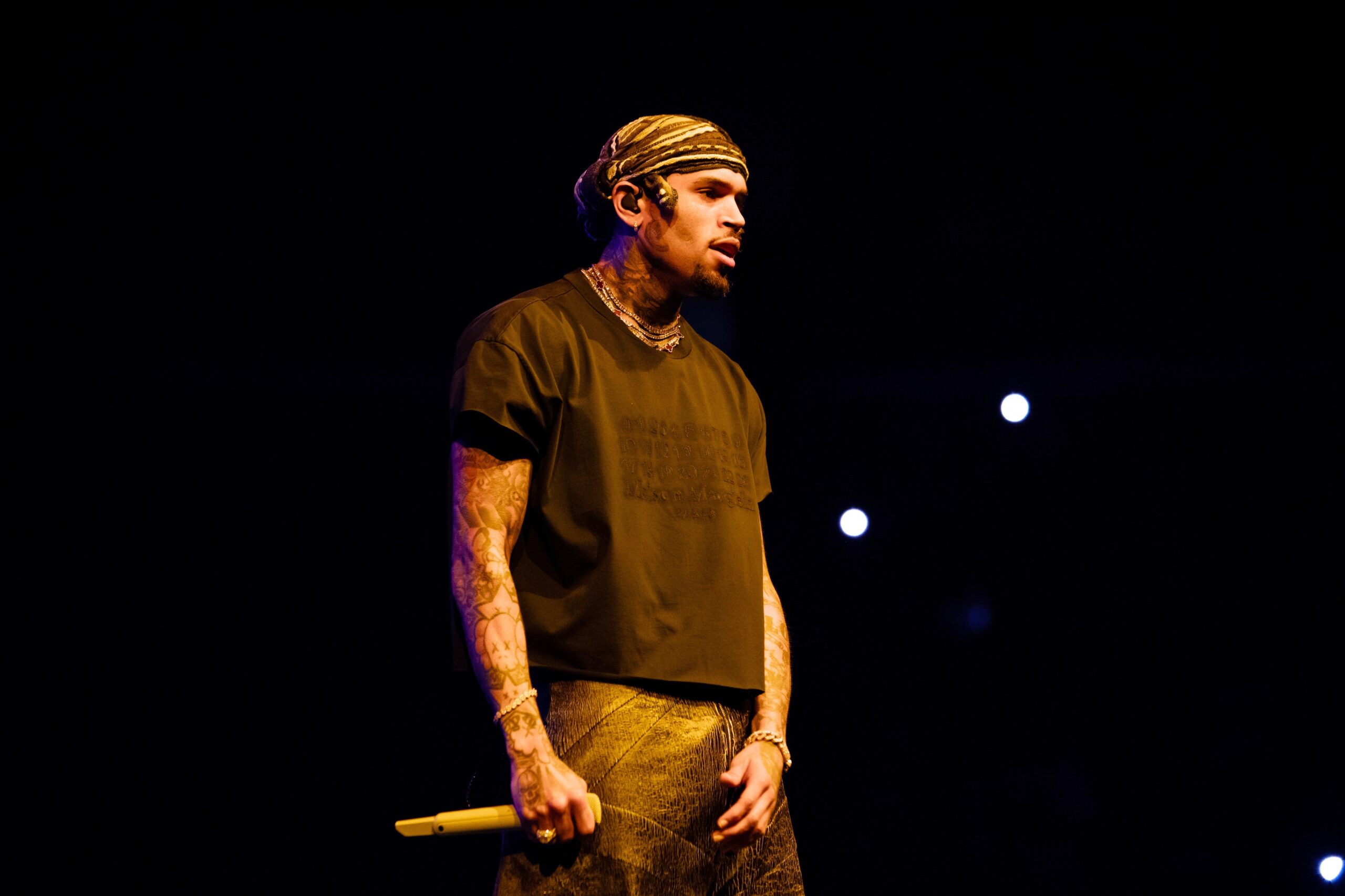Singer Chris Brown performing at Crypto.com Arena on August 06, 2024 in Los Angeles, California. Photo: Getty Images Kayla DeLaura