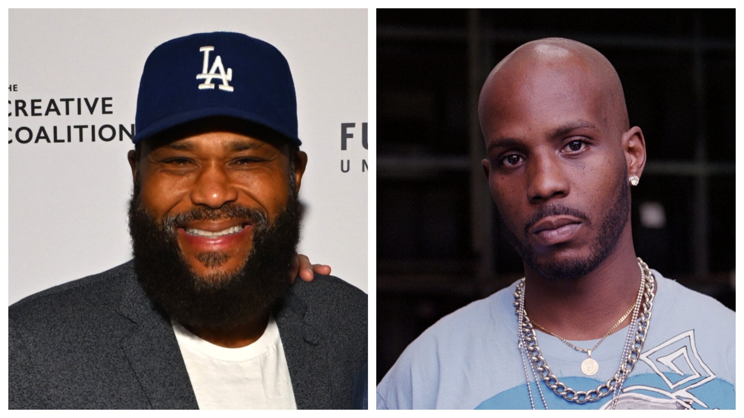 Anthony Anderson, left; DMX. Photo: Getty Images Daniel Boczarski for The Creative Coalition; Gregory Bojorquez