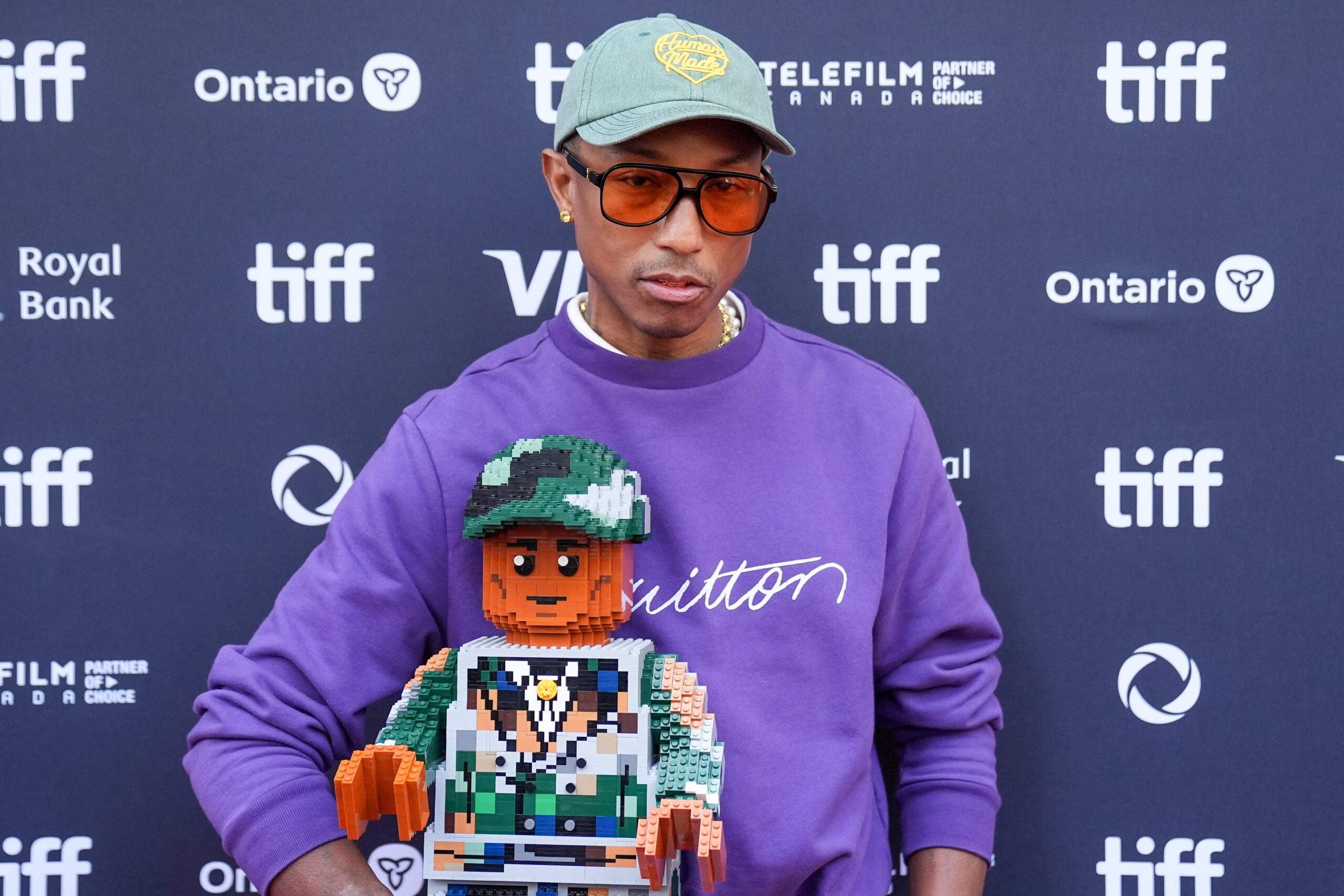 Pharrell Williams attends the premiere of ‘Piece by Piece’ at Princess of Wales Theatre on September 10, 2024 in Toronto, Canada. Photo: Getty Images Mert Alper Dervis /Anadolu