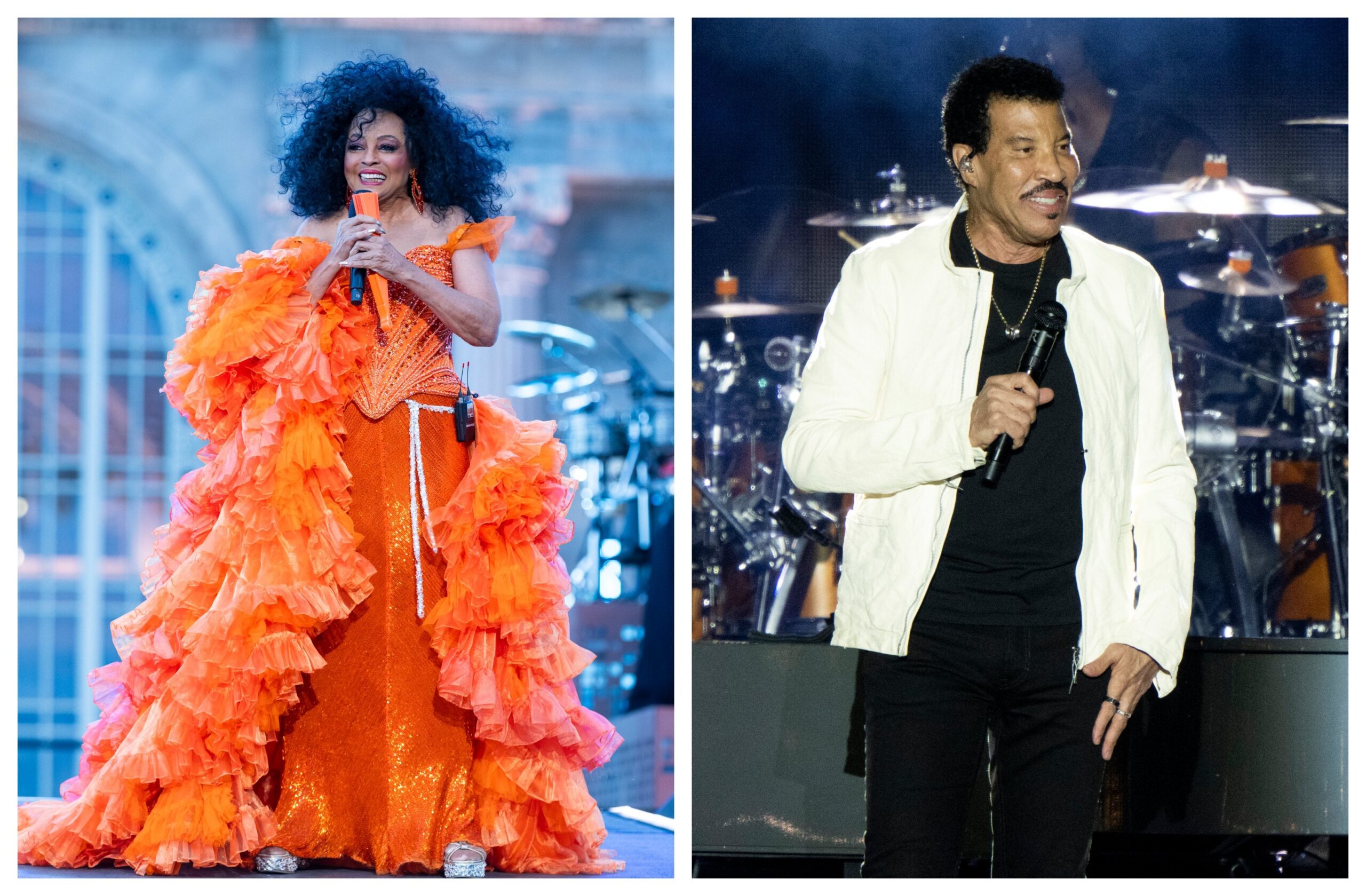 L: Diana Ross, R: Lionel Richie Photo: Getty Images
