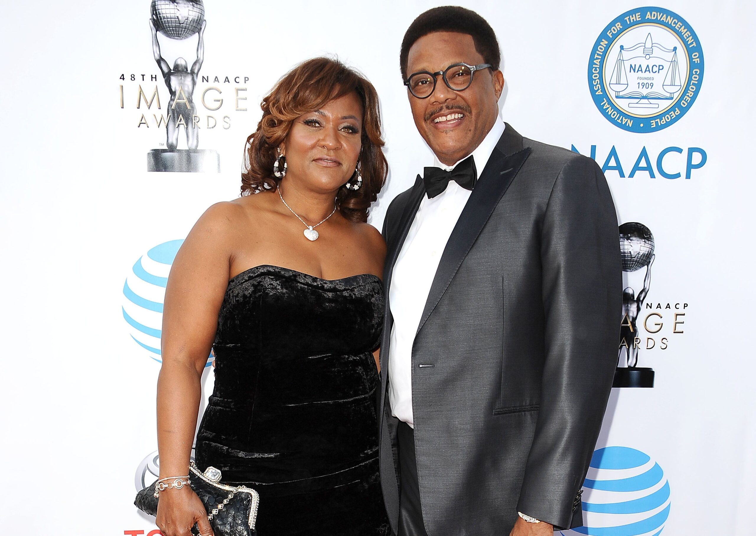 Judge Greg Mathis and wife Linda Reese attend the 48th NAACP Image Awards at Pasadena Civic Auditorium on February 11, 2017 in Pasadena, California. Photo: Getty Images Jason LaVeris/FilmMagic