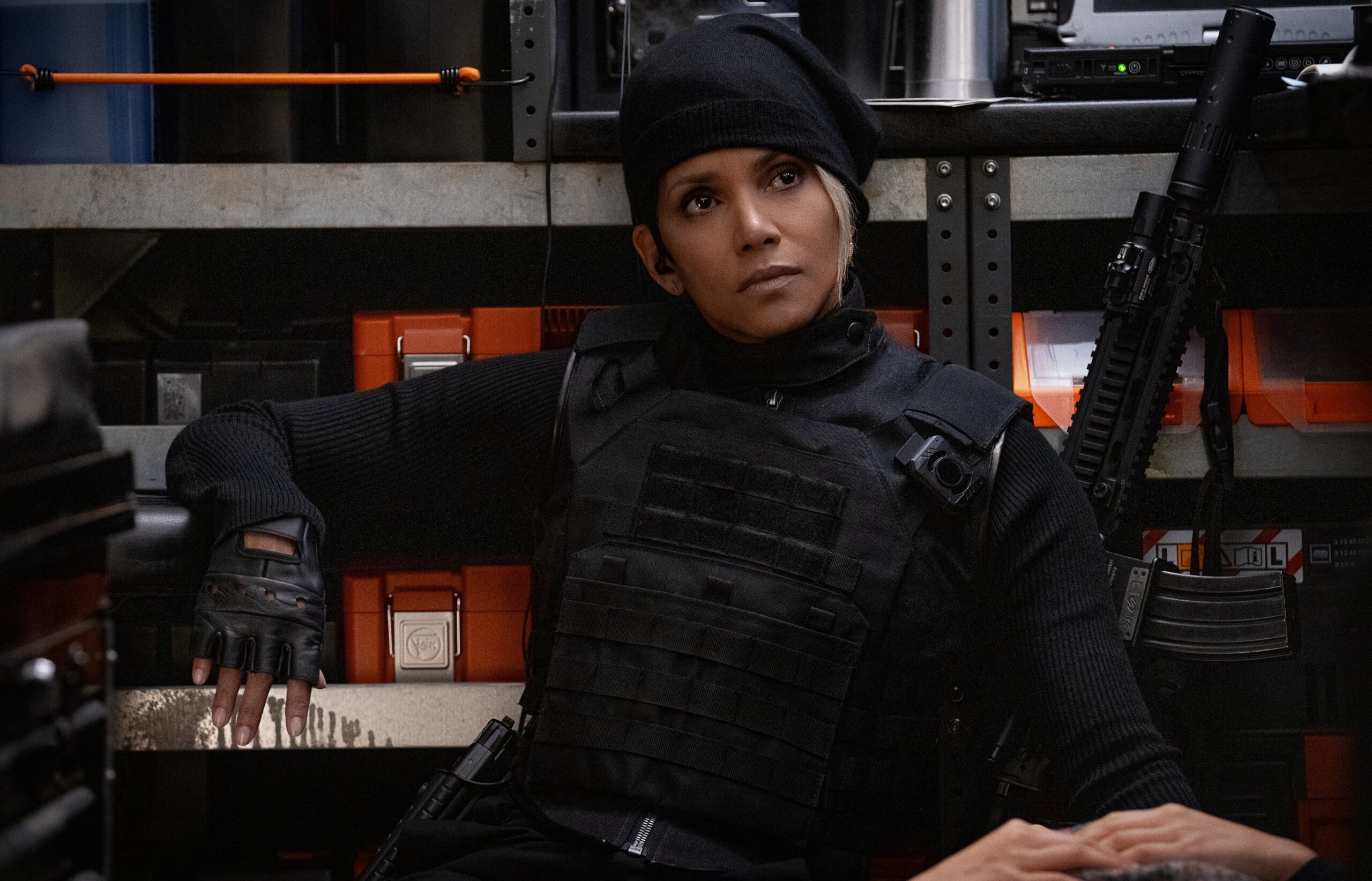 Halle Berry as Roxanne Hall in “The Union.” Photo: Laura Radford/Netflix