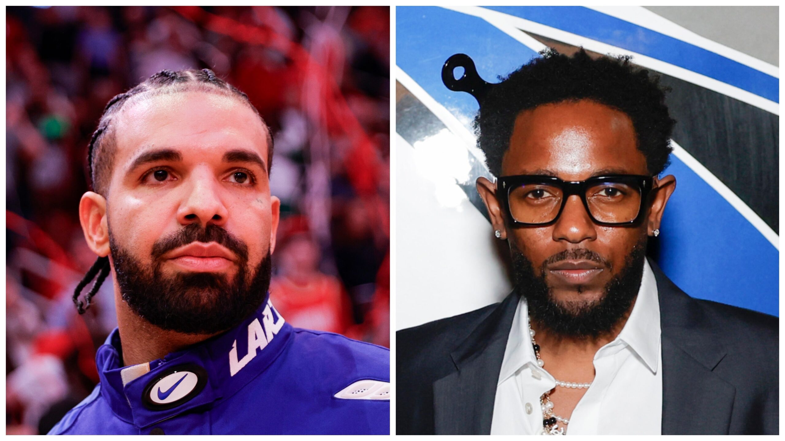 Drake, left; Kendrick Lamar. Photo: Getty Images Carmen Mandato; Stefanie Keenan for Cash App