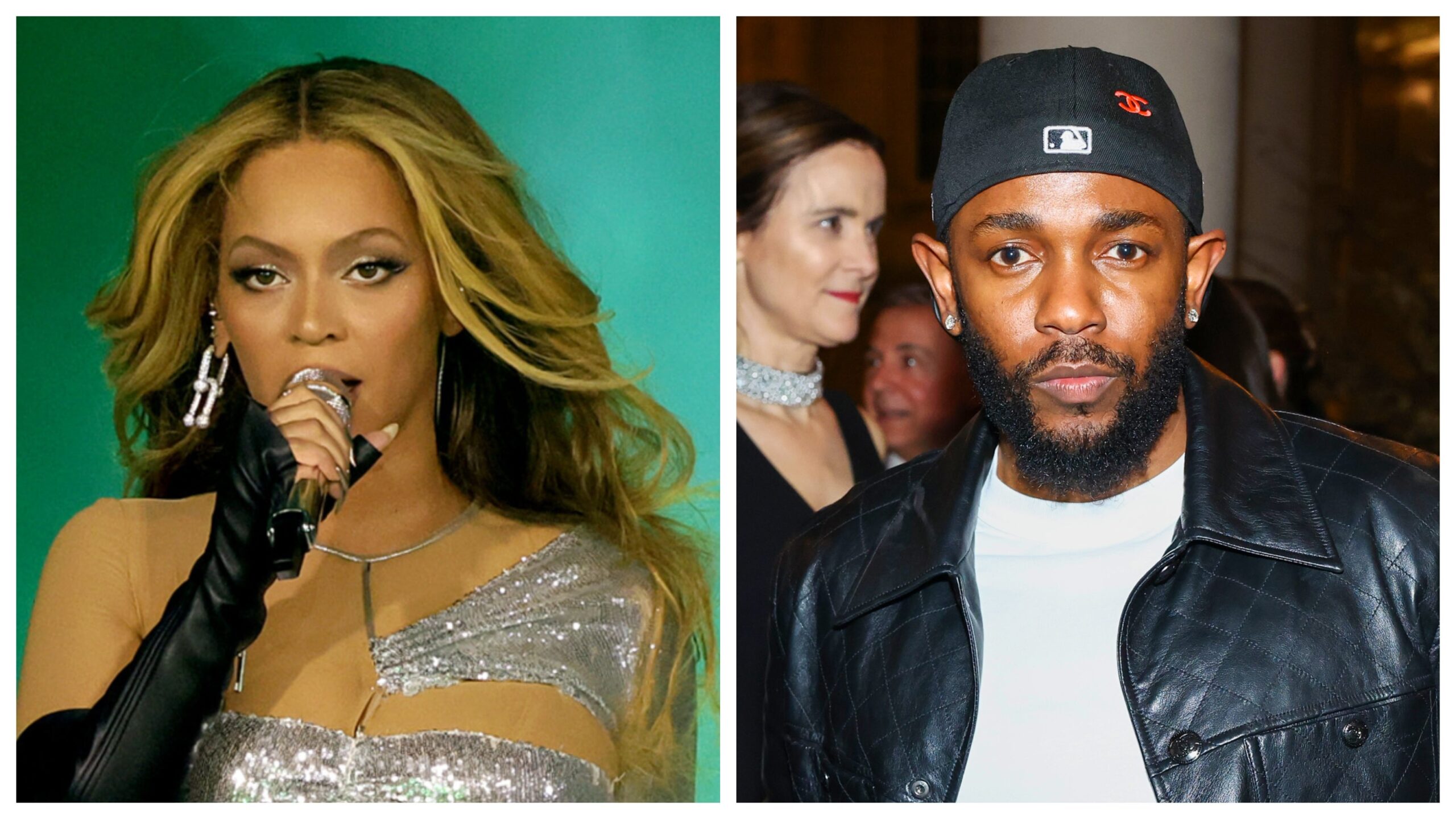 Beyonce, left; Kendrick Lamar. Photo: Getty Images Kevin Mazur for Parkwood/ Arturo Holmes/MG23 for The Met Museum/Vogue