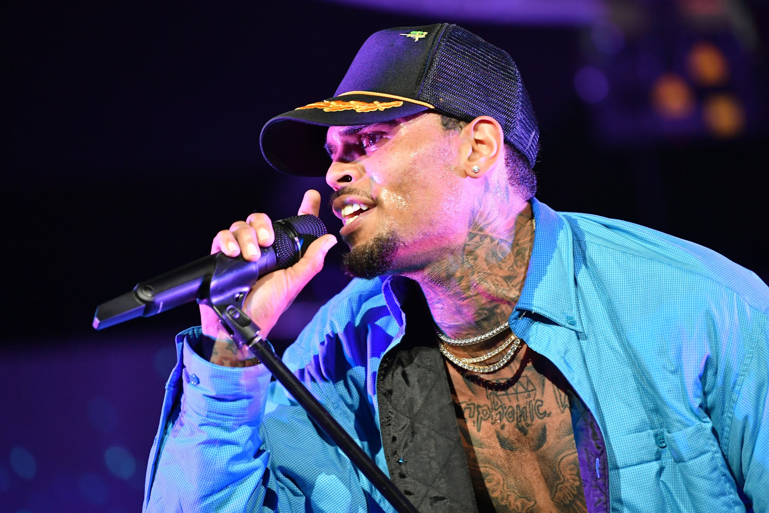 Chris Brown performs at 2018 BET Experience Staples Center Concert, sponsored by COCA-COLA, at L.A. Live on June 22, 2018 in Los Angeles, California. Photo: Getty Images Earl Gibson III for BET