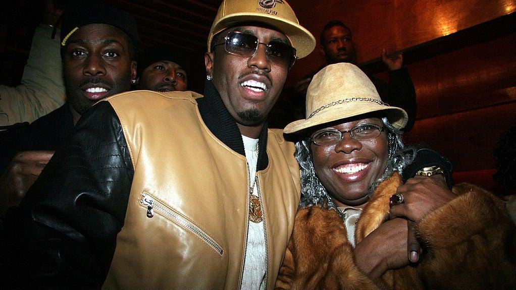 Sean P. Diddy Combs and Voletta Wallace at the Exit in New York, New York. Photo: Getty Images Johnny Nunez/WireImage