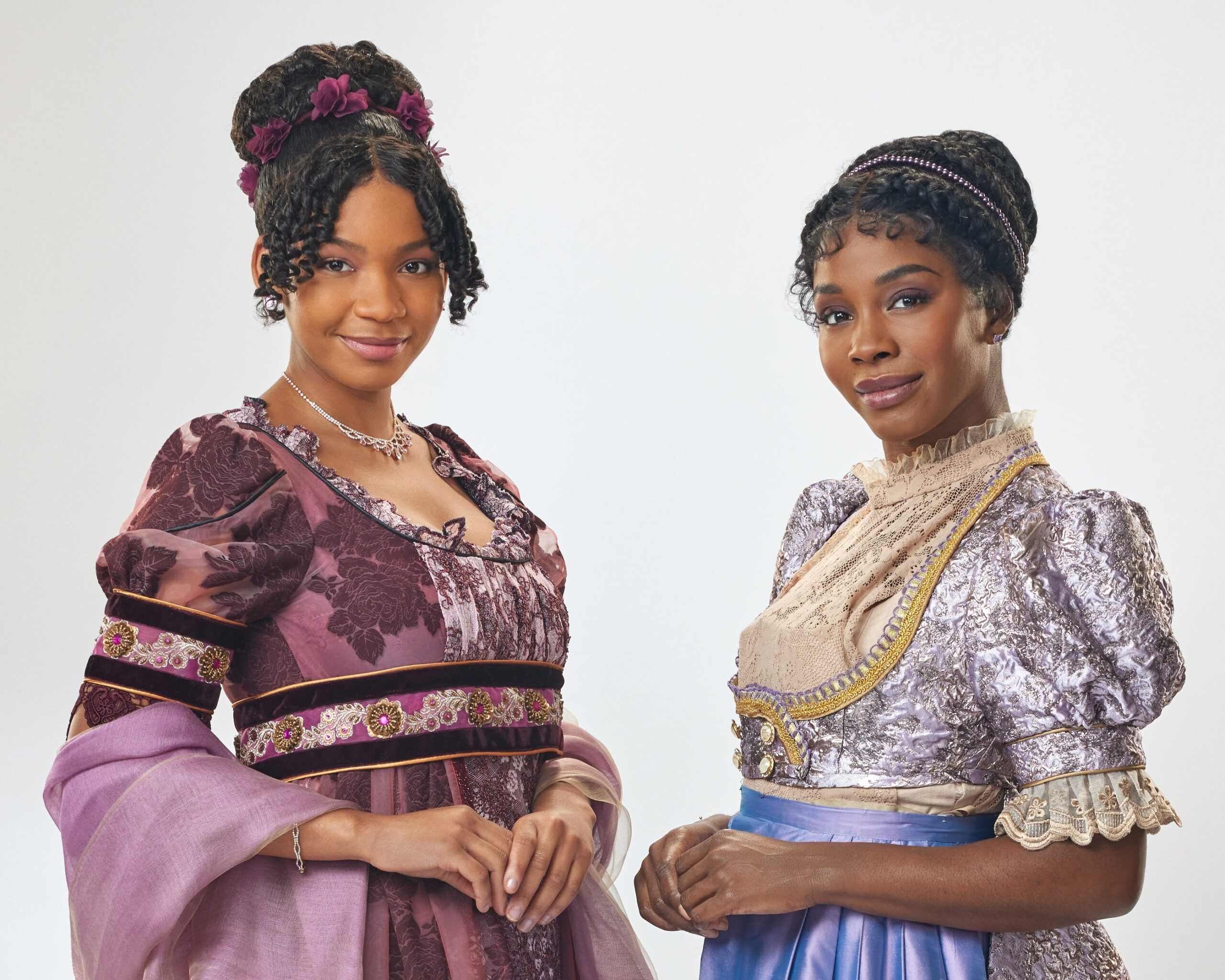 Bethany Antonia as Marianne Dashwood and Deborah Ayorinde as Elinor Dashwood in Hallmark Channel’s “Sense and Sensibility.” Photo: Pooya Nabei