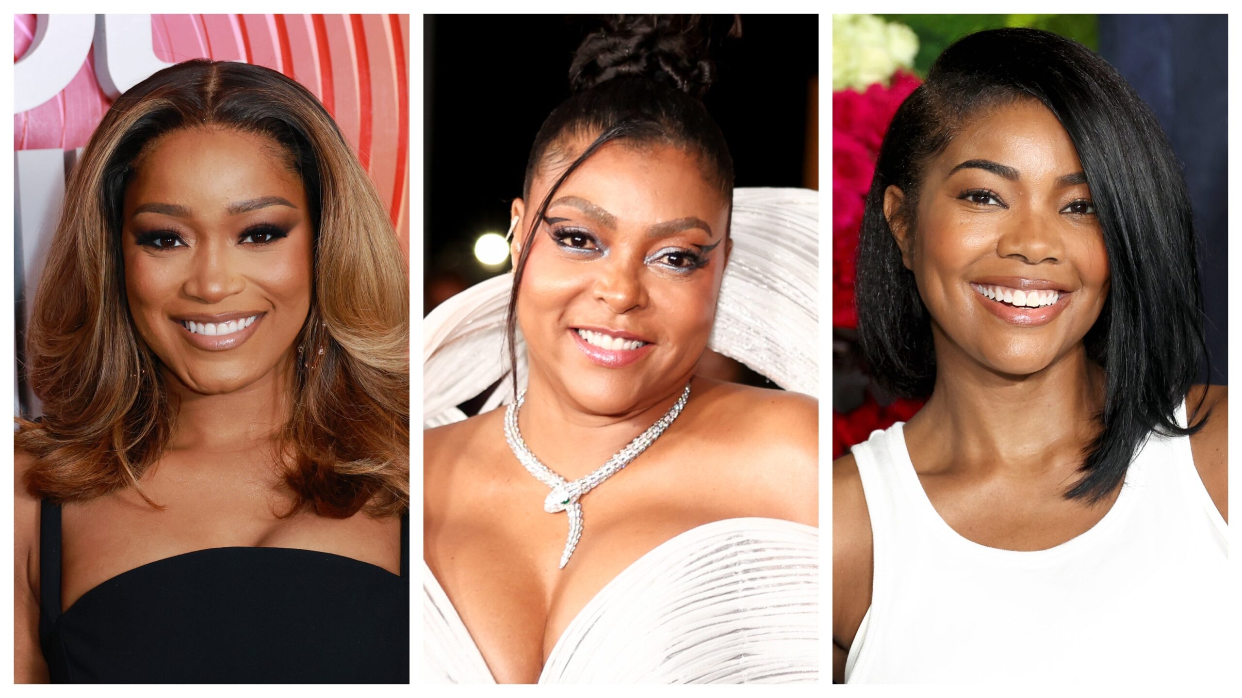 Keke Palmer, left; Taraji P. Henson, Gabrielle Union. Image: Getty Images Elyse Jankowski/Billboard; Christopher Polk/Variety; Monica Schipper