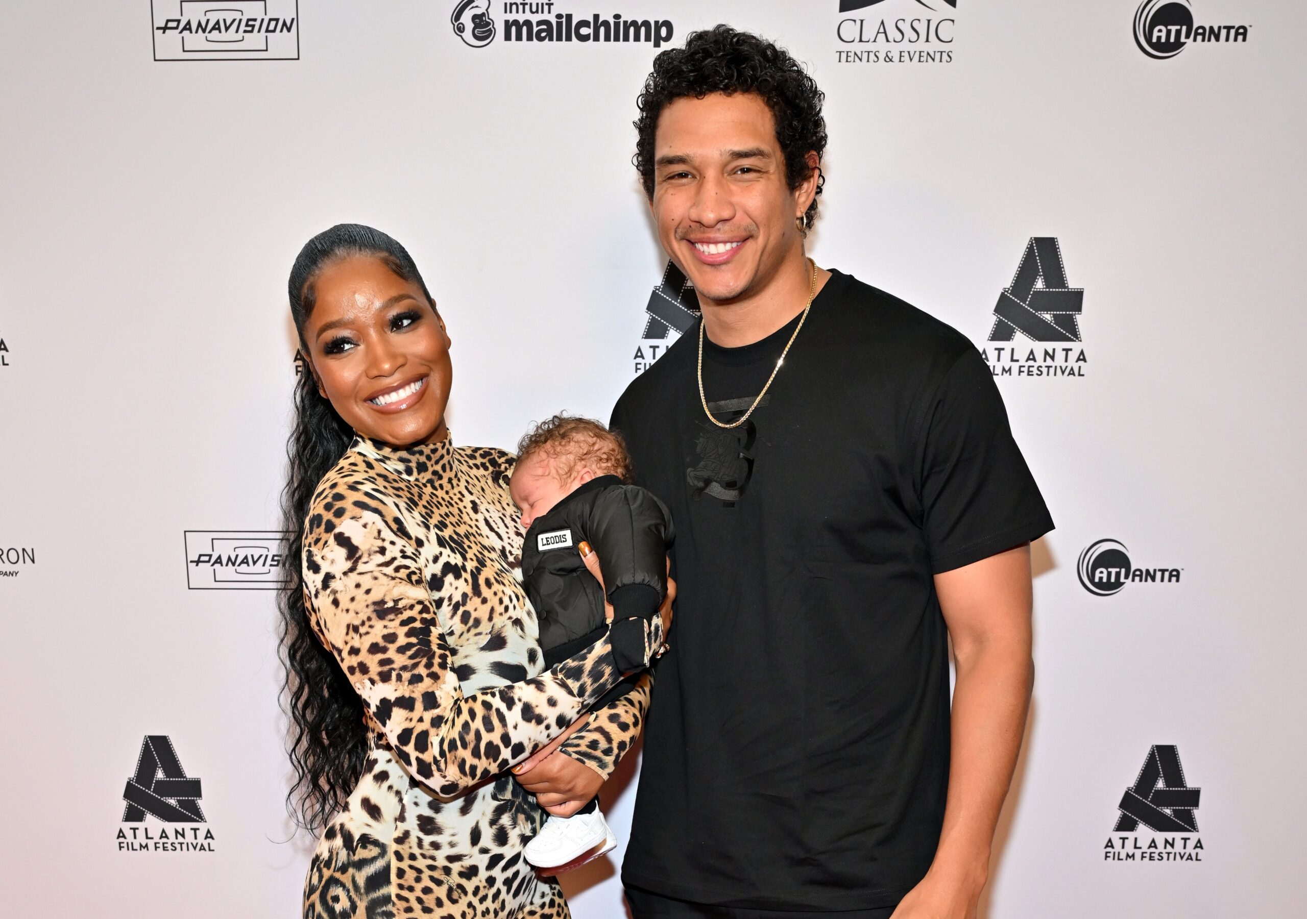 Keke Palmer, left; Leo Jackson, and Darius Jackson attend the 2023 Atlanta Film Festival on April 29, 2023 in Atlanta, Georgia. Photo: Getty Images Derek White/WireImage