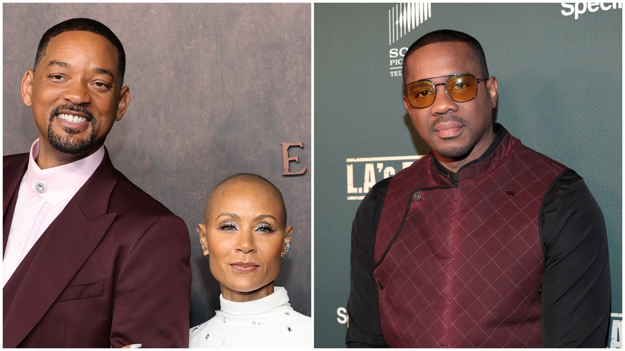 Will Smith, left; Jada Pinkett-Smith, Duane Martin. Photo: Getty Images Matt Winkelmeyer/ Rich Polk for Sony Pictures Television/Spectrum Originals
