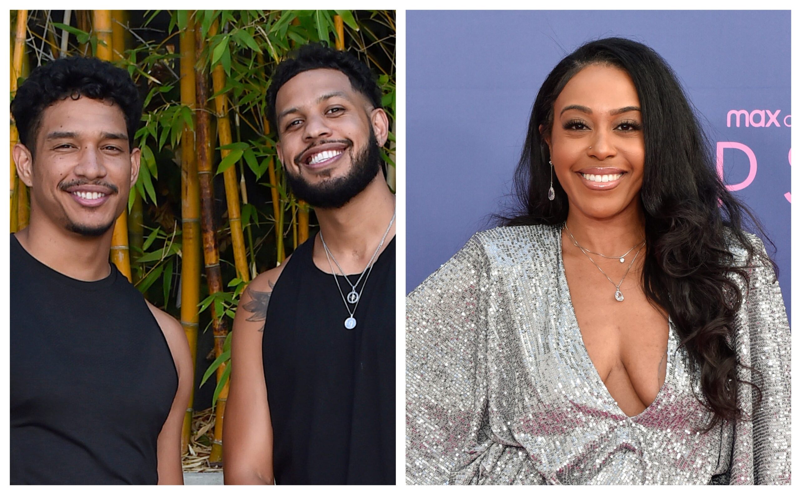 Darius Jackson, left; Sarunas Jackson, Dominque Perry. Photo: Getty Images Stefanie Keenan for Alo Yoga; Rodin Eckenroth/WireImage