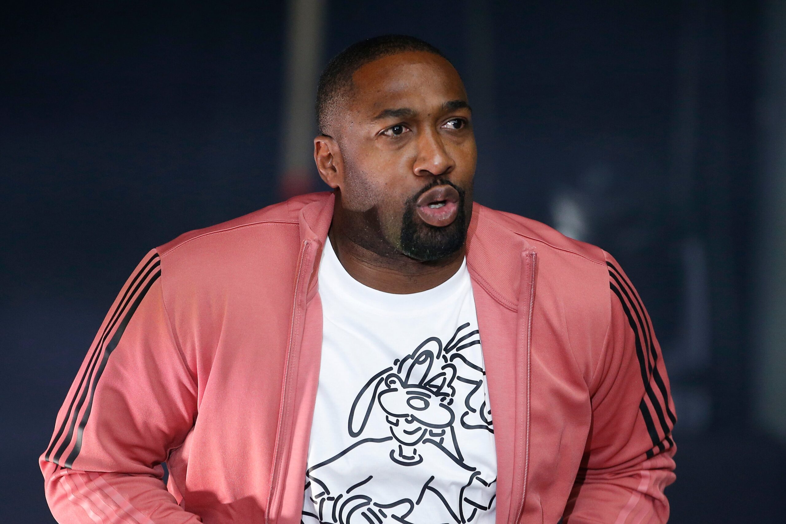 Gilbert Arenas of the Enemies runs out during introductions against the Trilogy during BIG3 Week Six at Comerica Center on July 23, 2022 in Frisco, Texas.  Photo: Getty Images Tim Heitman