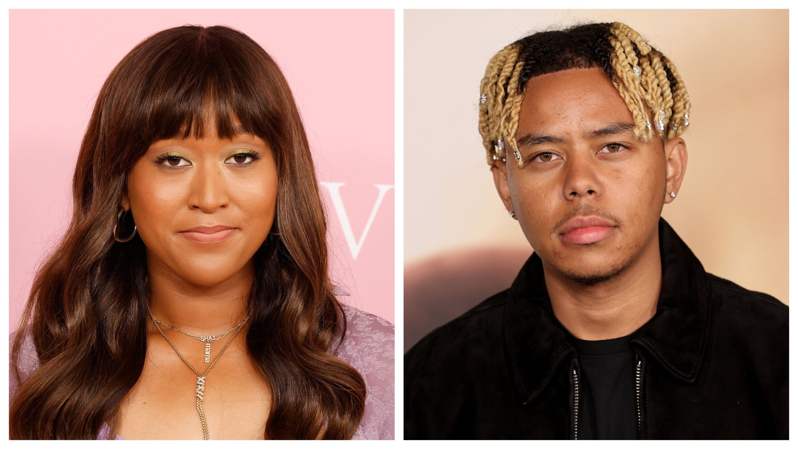 Naomi Osaka, left; Cordae. Photo: Getty Images Taylor Hill; Kevin Winter/WireImage