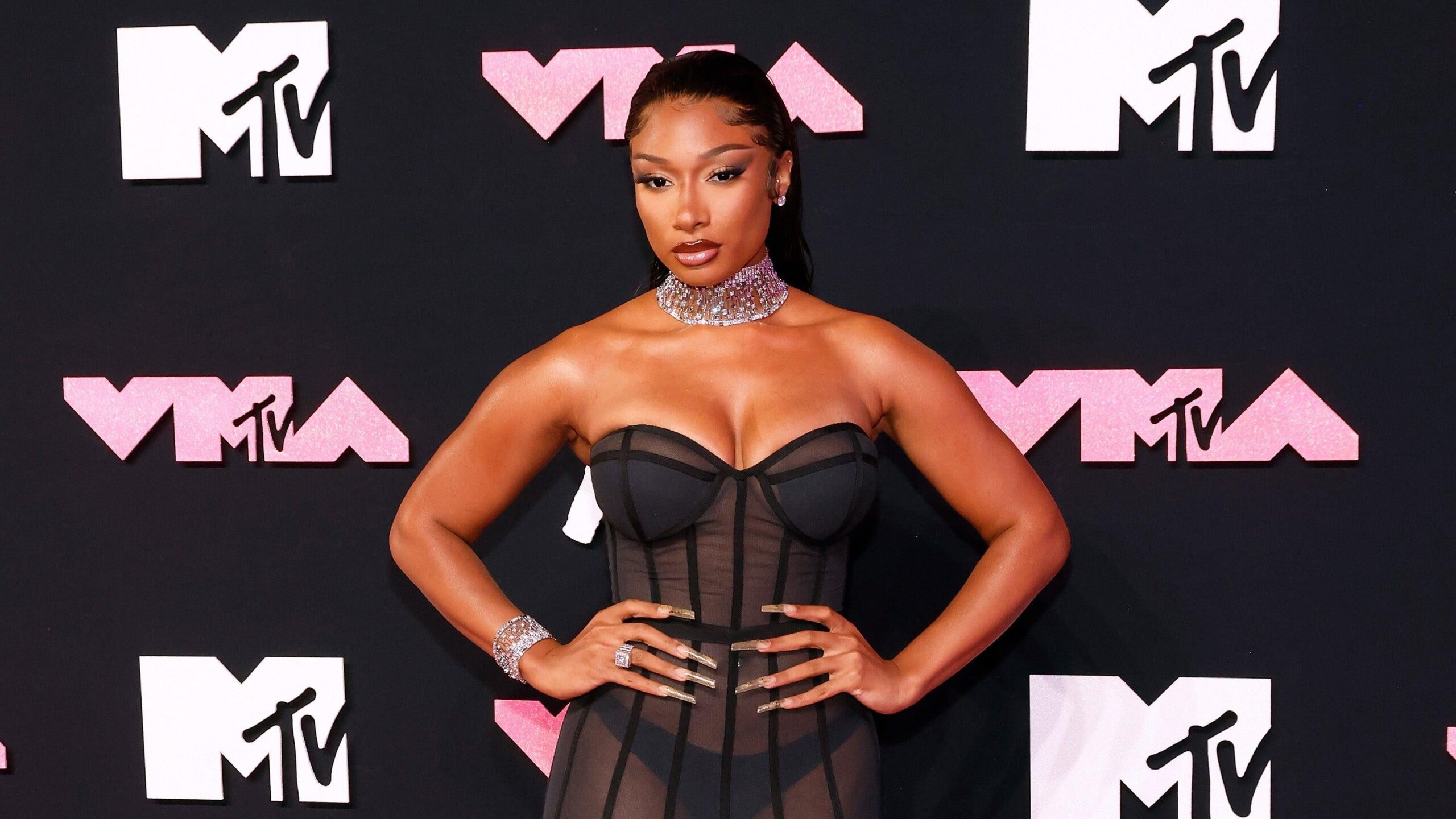 Megan Thee Stallion attends the 2023 MTV Video Music Awards at Prudential Center on September 12, 2023 in Newark, New Jersey. Photo: Getty Images Taylor Hill