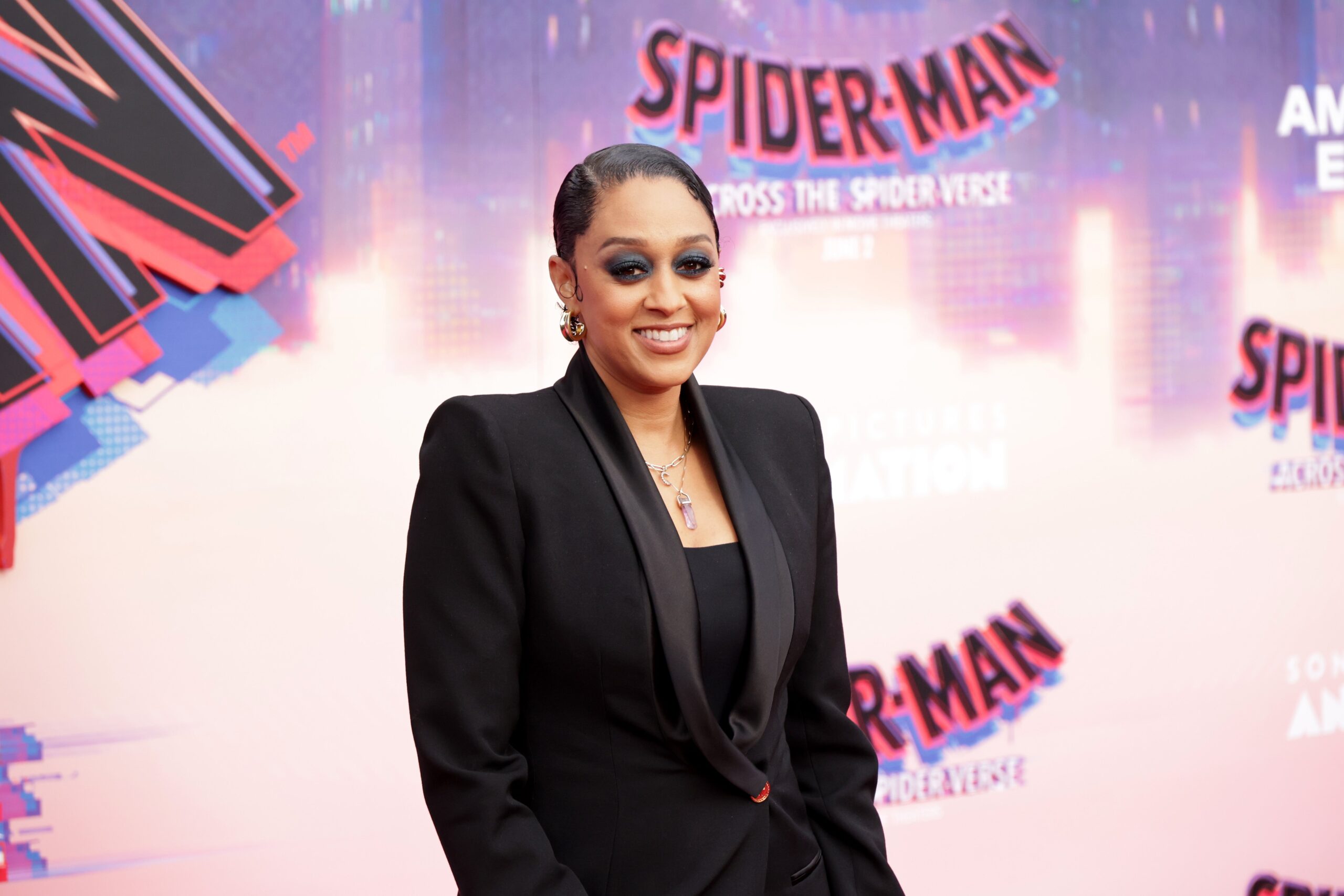 Tia Mowry at the world premiere of Sony Pictures Animation’s “Spider-Man: Across The Spider-Verse” on May 30, 2023 in Los Angeles, California. Photo: Getty Images Momodu Mansaray/WireImage