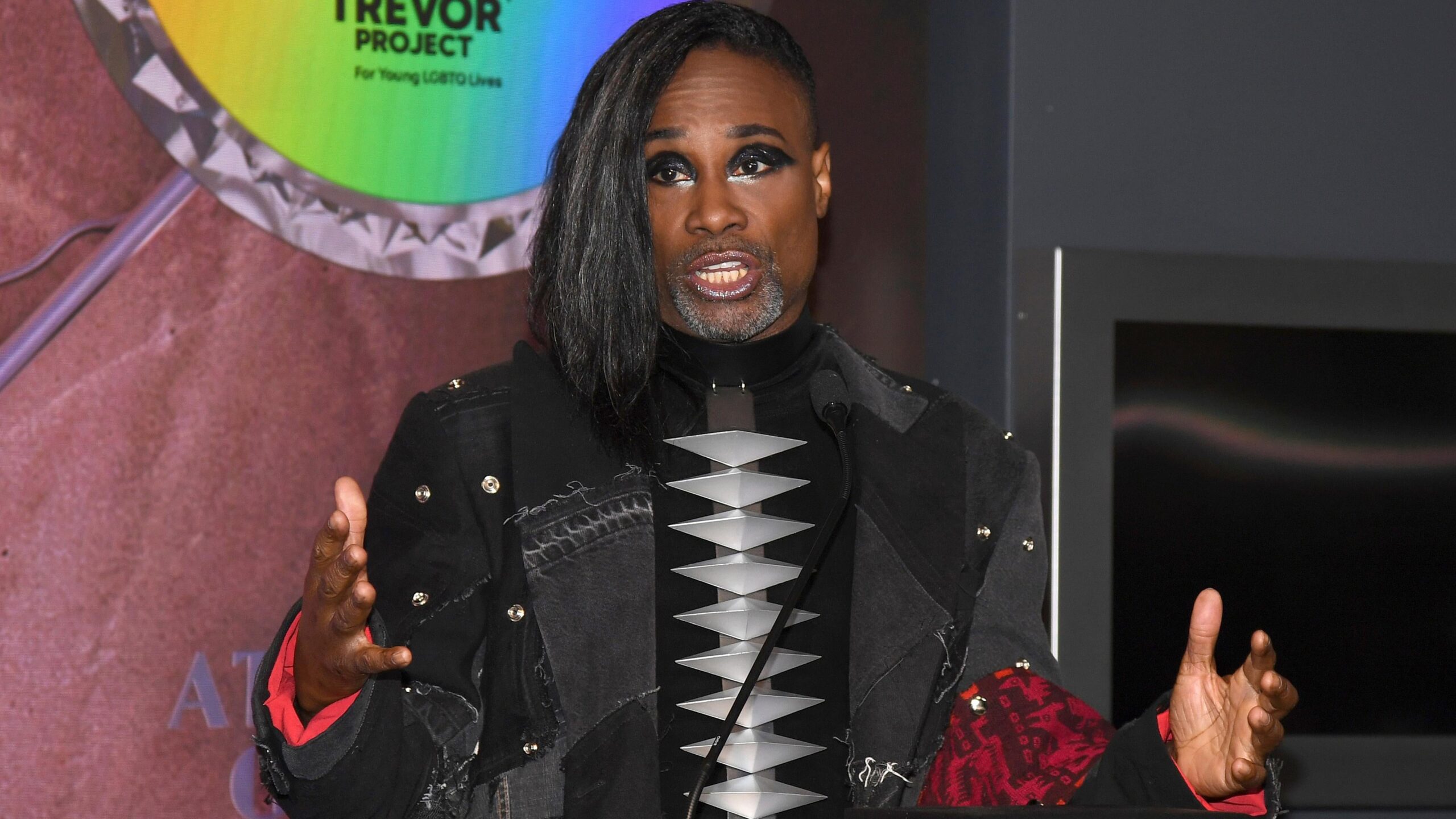 Actor Billy Porter speaks at the Empire State Building lighting ceremony to kick off Pride 2023, New York, NY, June 22, 2023. Photo: AP Anthony Behar