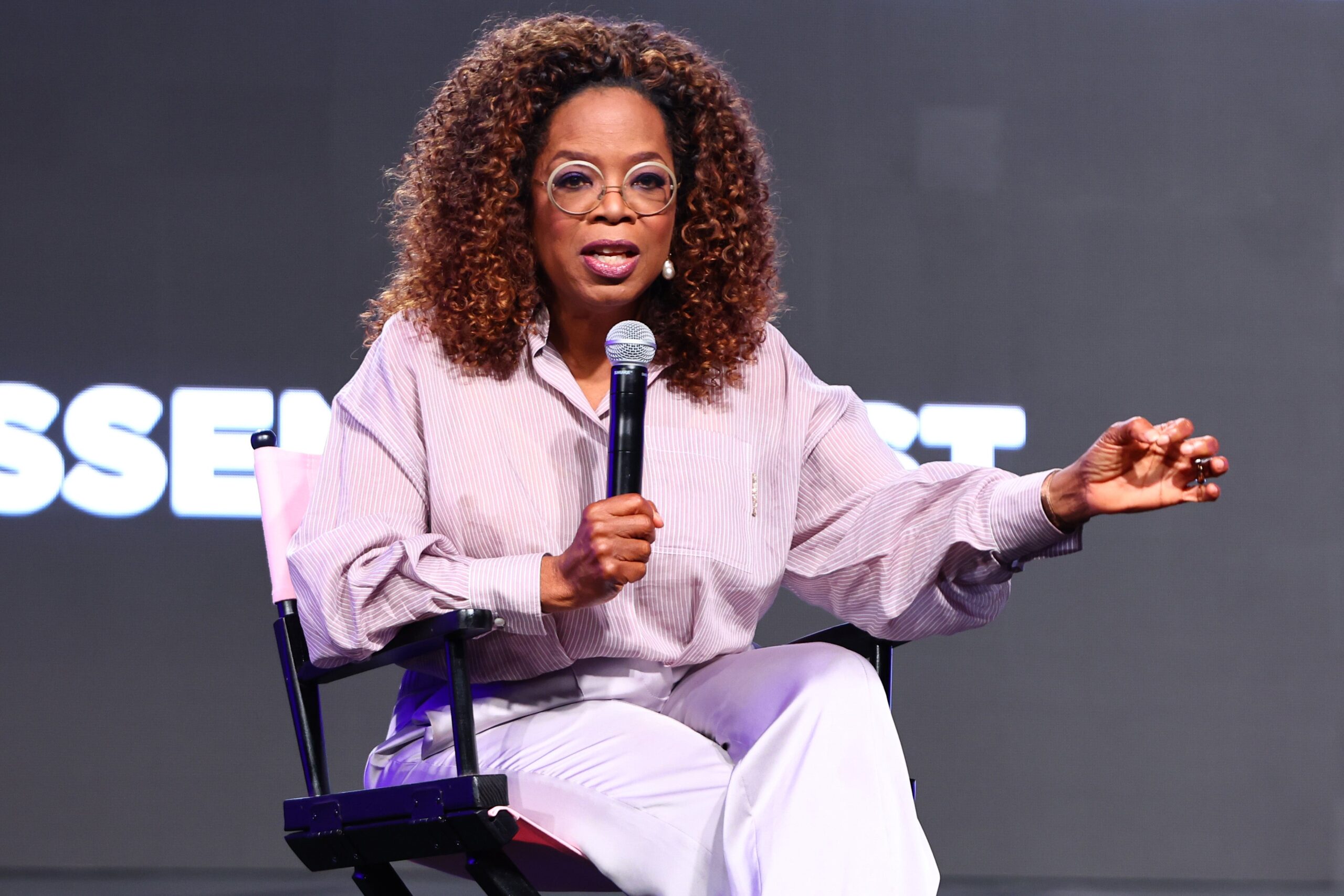 Oprah Winfrey speaks onstage during the 2023 ESSENCE Festival Of Culture™ on June 30, 2023 in New Orleans, Louisiana. Photo: Getty Images Arturo Holmes FOR ESSENCE