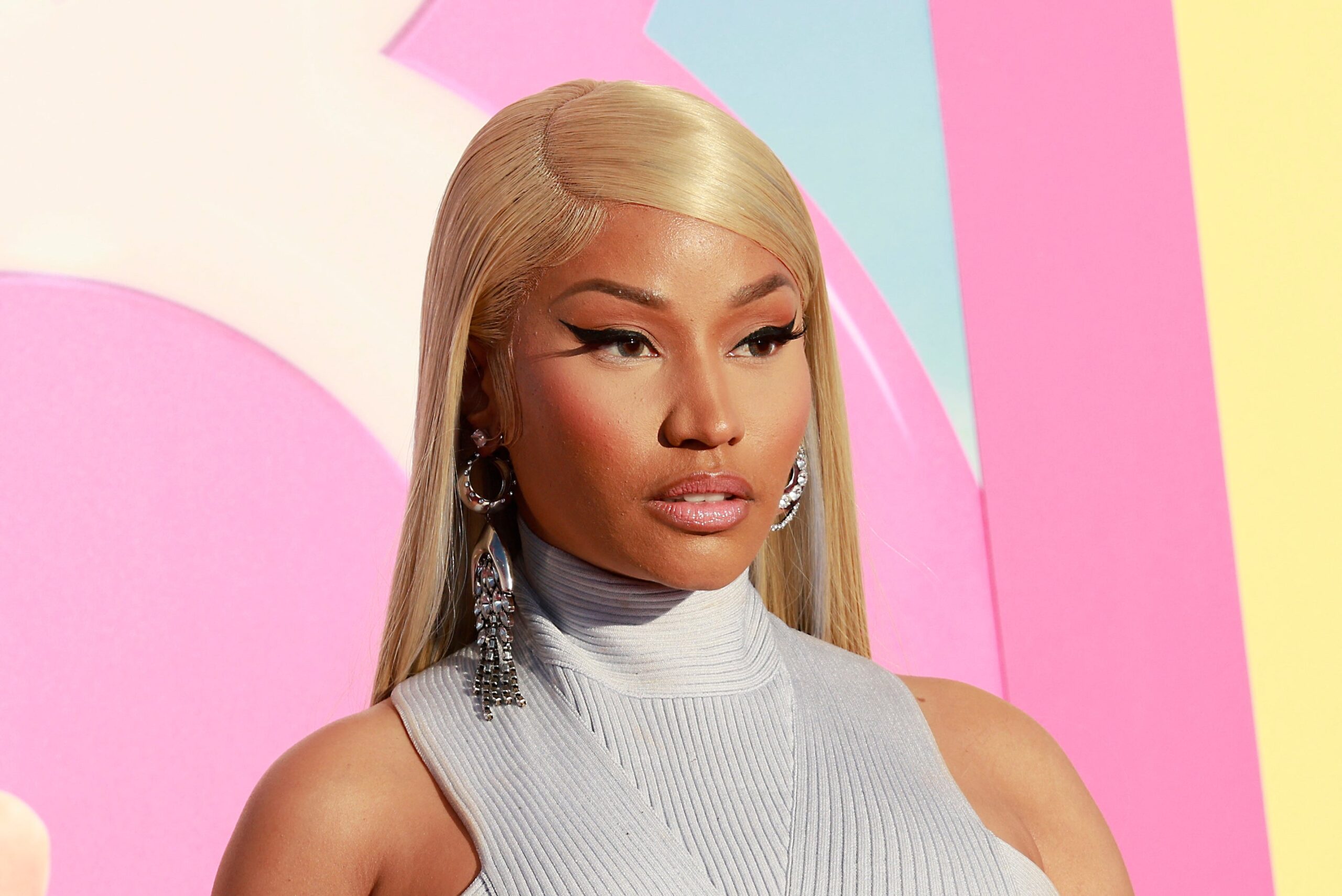 Nicki Minaj arrives for the world premiere of “Barbie” at the Shrine Auditorium in Los Angeles, on July 9, 2023. Photo: Getty Images Michael Tran / AFP