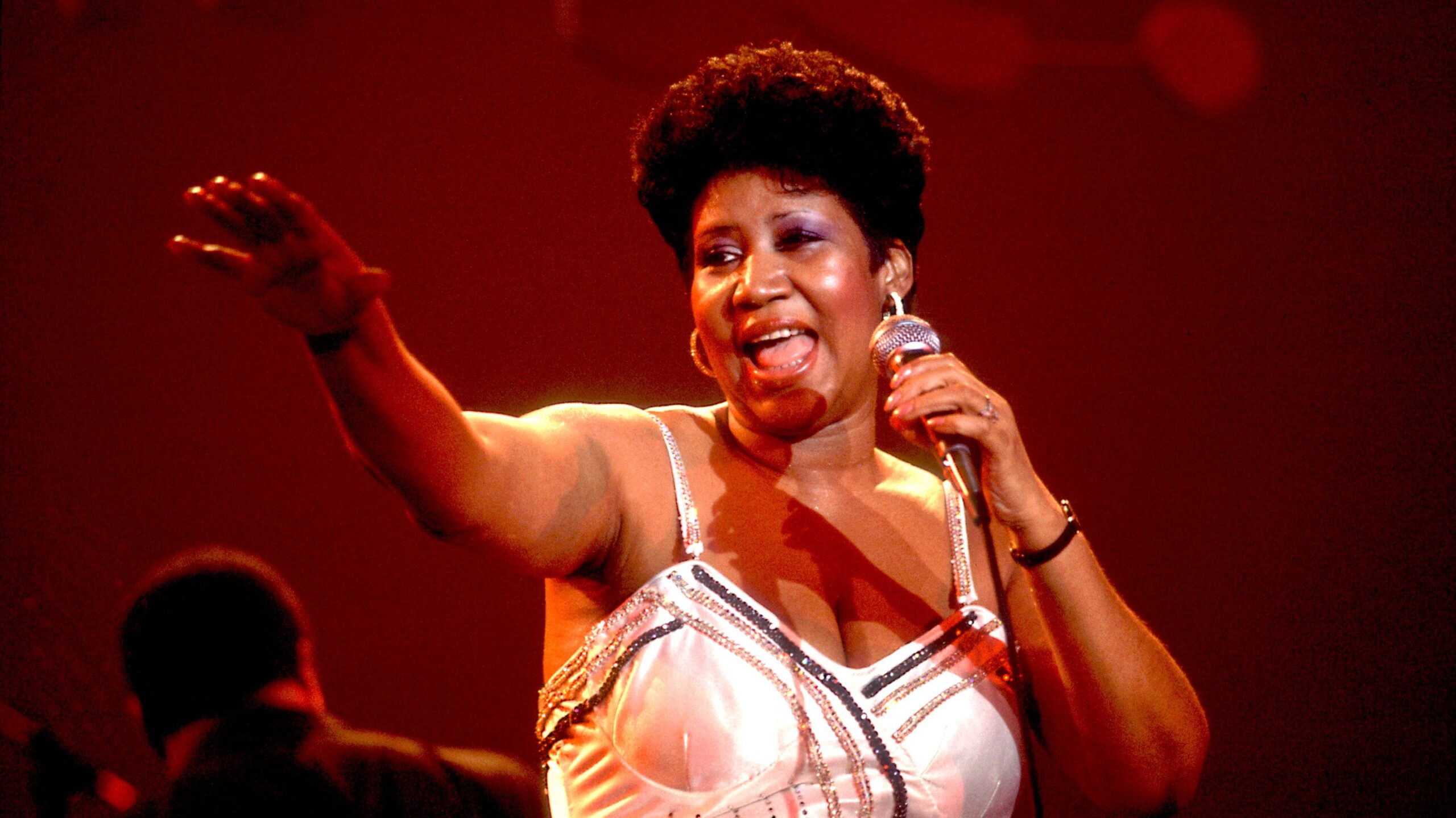 Aretha Franklin performs on stage at the Park West Auditorium, Chicago, Illinois, March 23, 1992. Photo: Getty Images Paul Natkin