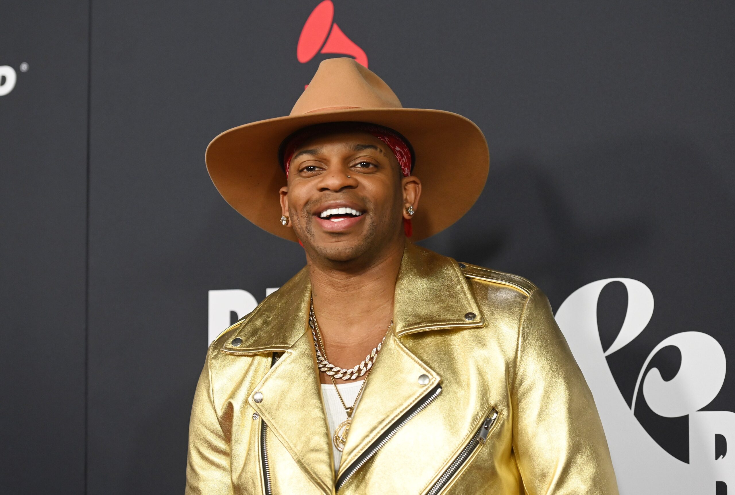 Jimmie Allen at the 2023 MusiCares Persons Of The Year Gala held at the Los Angeles Convention Center on February 3, 2023 in Los Angeles, California. Photo: Getty Images Gilbert Flores/Variety