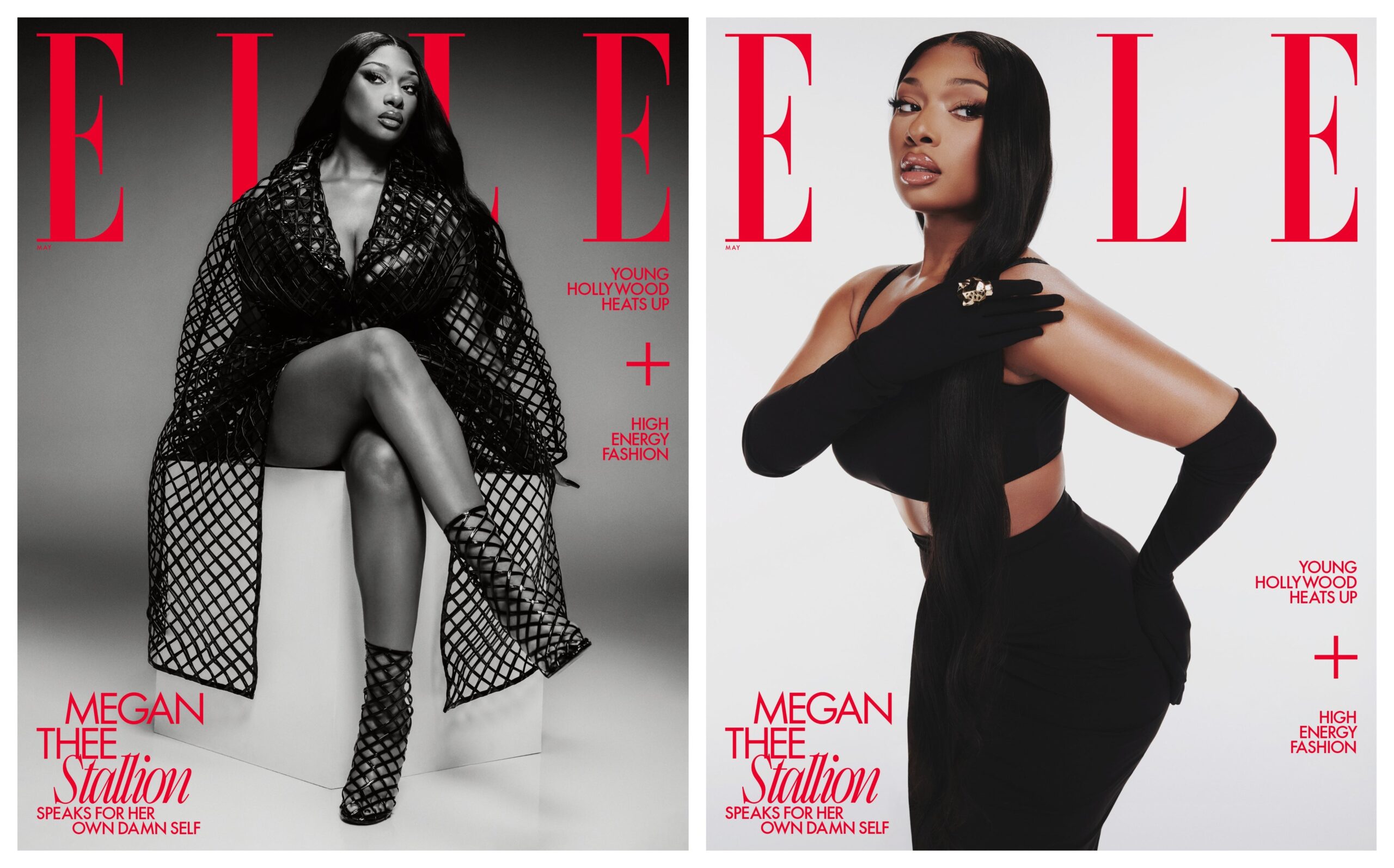 Megan Thee Stallion for May 2023 issue ELLE Magazine. Photo: Adrienne Raquel