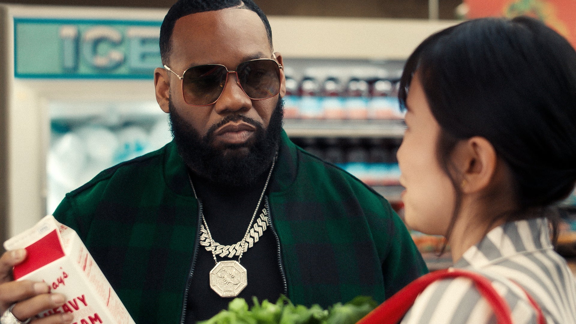 Raekwon in DoorDash’s “We Got Groceries” Super Bowl ad. Photo: DoorDash