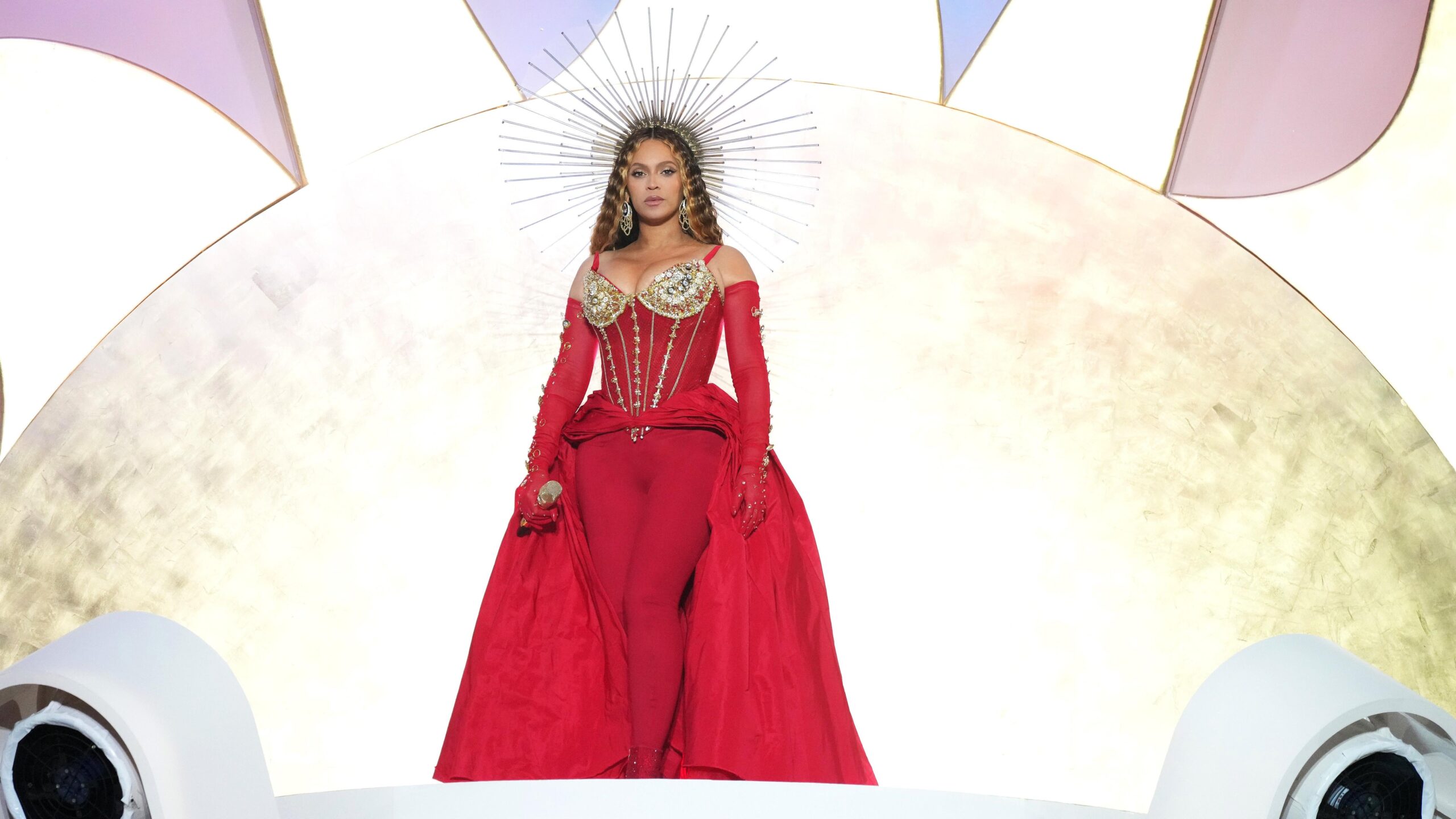 Beyoncé headlines the Grand Reveal of Dubai’s newest luxury hotel, Atlantis The Royal on January 21, 2023 in Dubai, United Arab Emirates. Photo: Getty Images Kevin Mazur for Atlantis The Royal