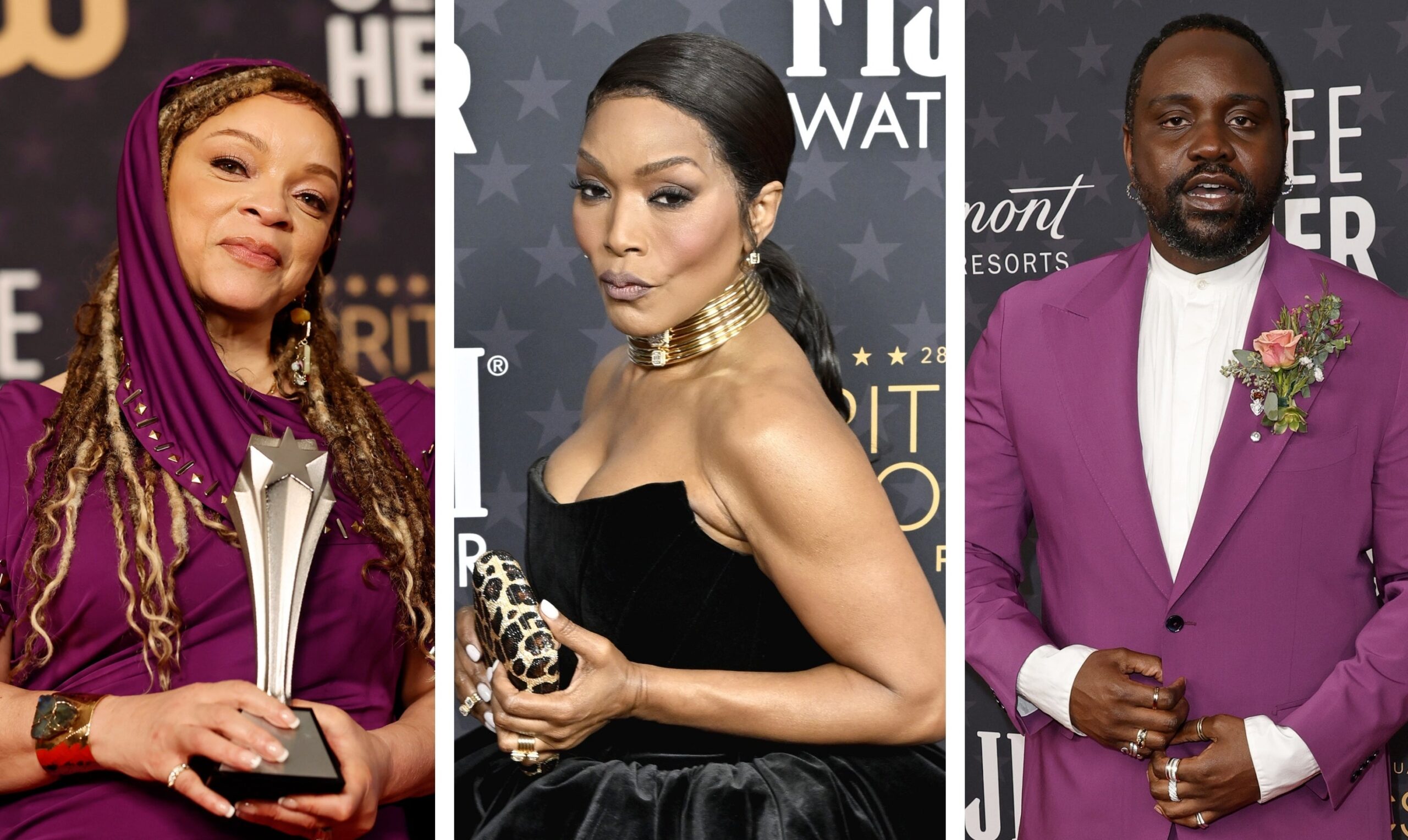 Ruth E. Carter, Angela Bassett and Brian Tyree Henry Photo: Getty Images Emma McIntyre, John Sciulli, Frazer Harrison