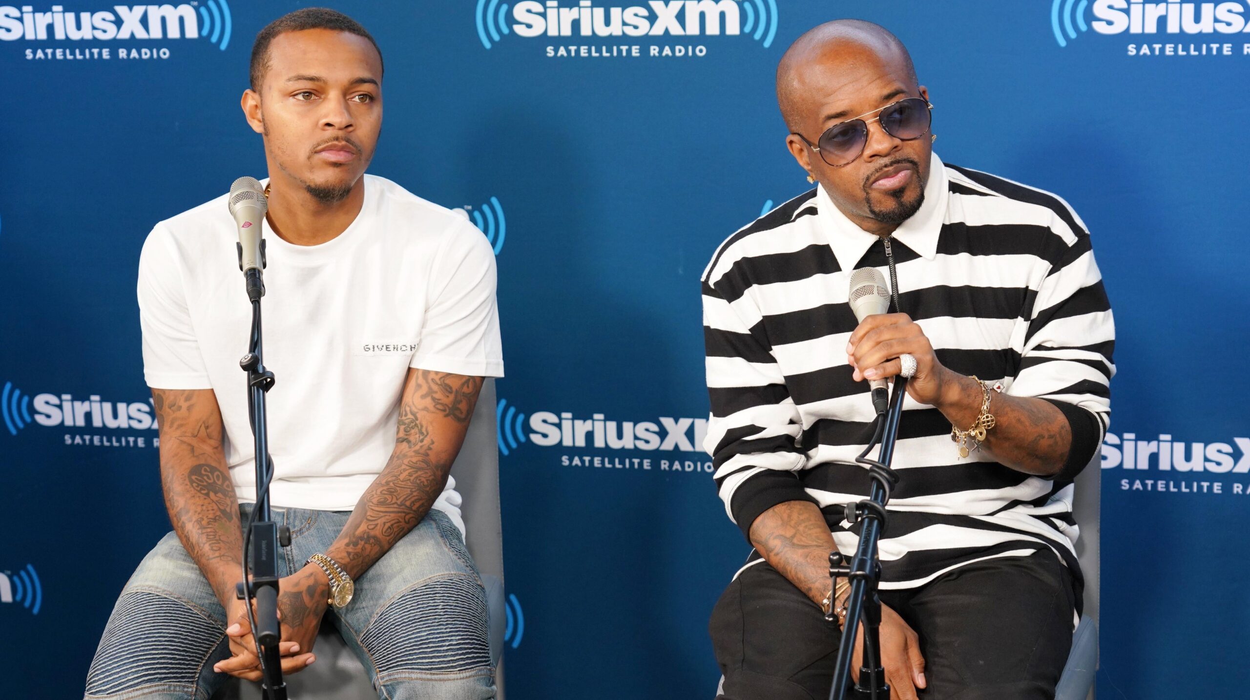 Bow Wow, left and Jermaine Dupri at SiriusXM Studios on June 15, 2018 in New York City. Photo: Getty Images Cindy Ord for SiriusXM