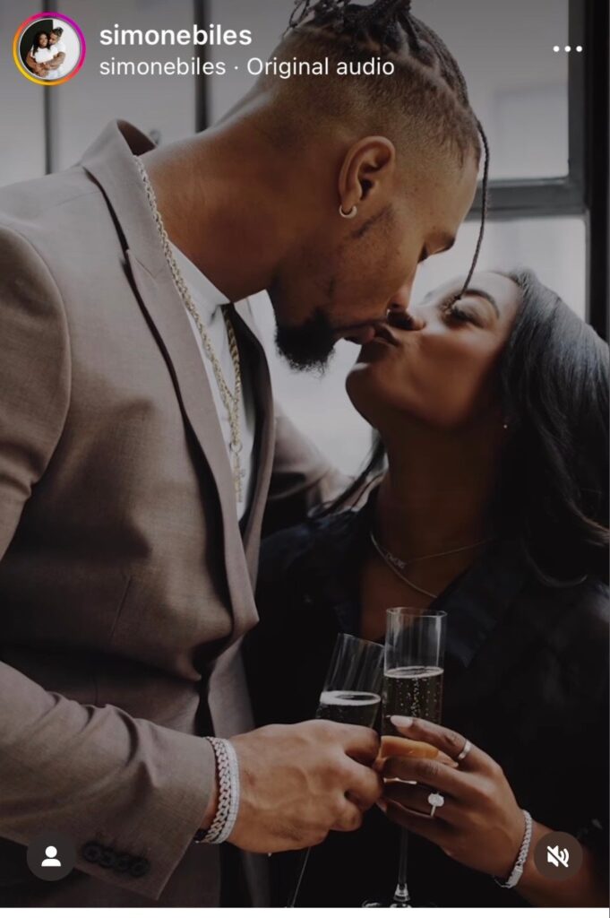 Simone Biles Is Engaged and It’s All on Video