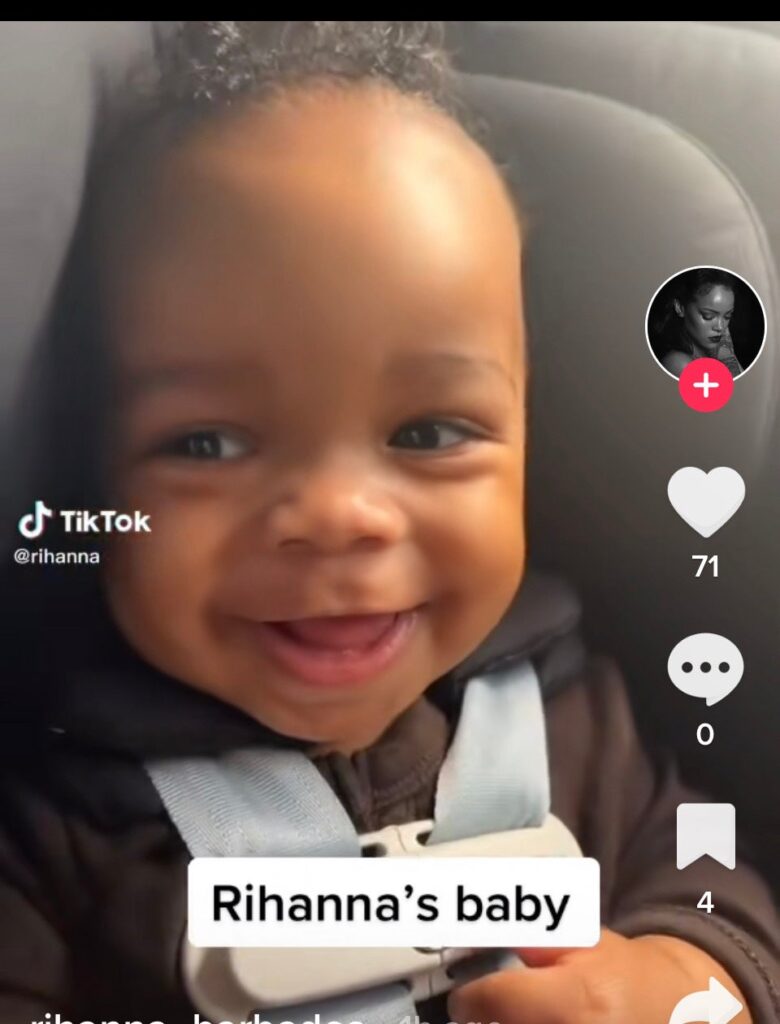 Viral Video: Rihanna’s Baby Boy Stole Her Whole Face (Update)