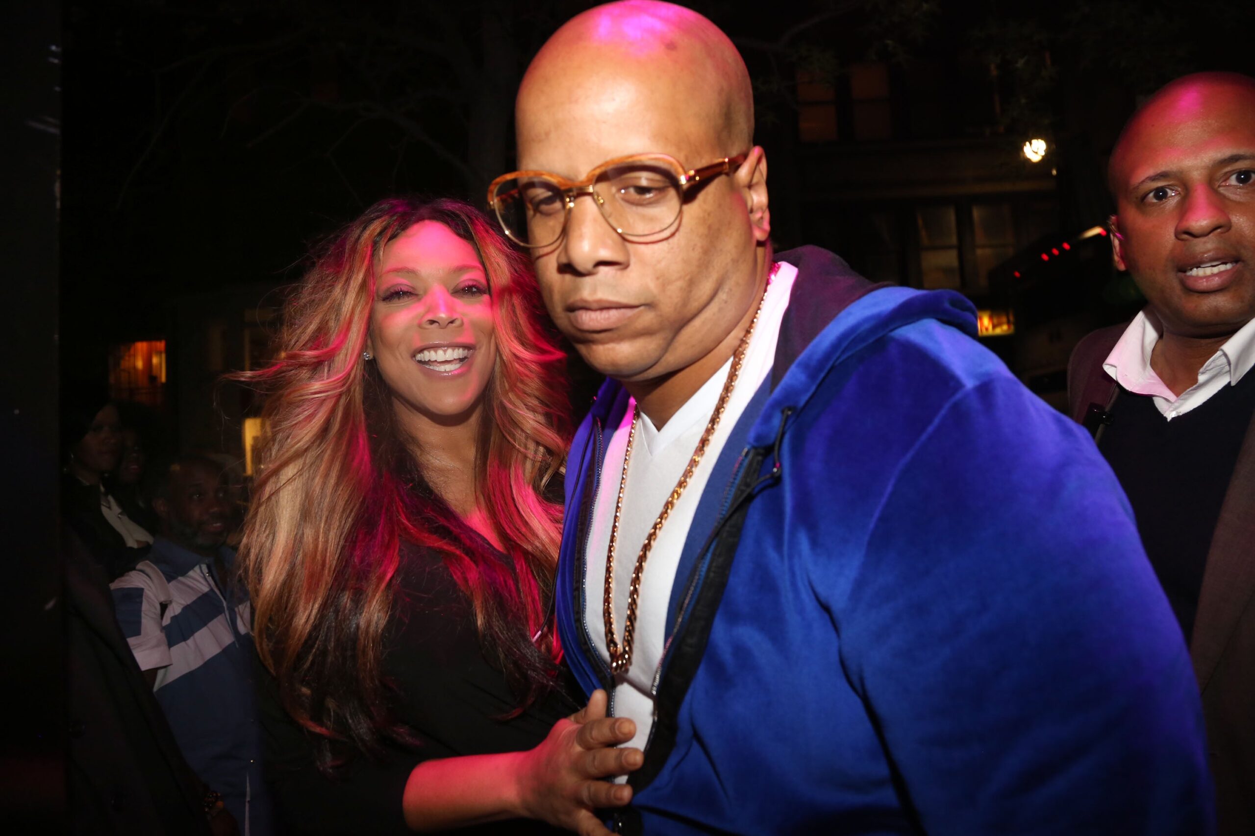 NEW YORK, NY - MAY 09: (L-R) Wendy Williams, Hunter Kevin and Carlos Narcisse attend the “Ask Wendy” Book Release Party at Pink Elephant on May 9, 2013 in New York City. Photo: Getty Images Johnny Nunez