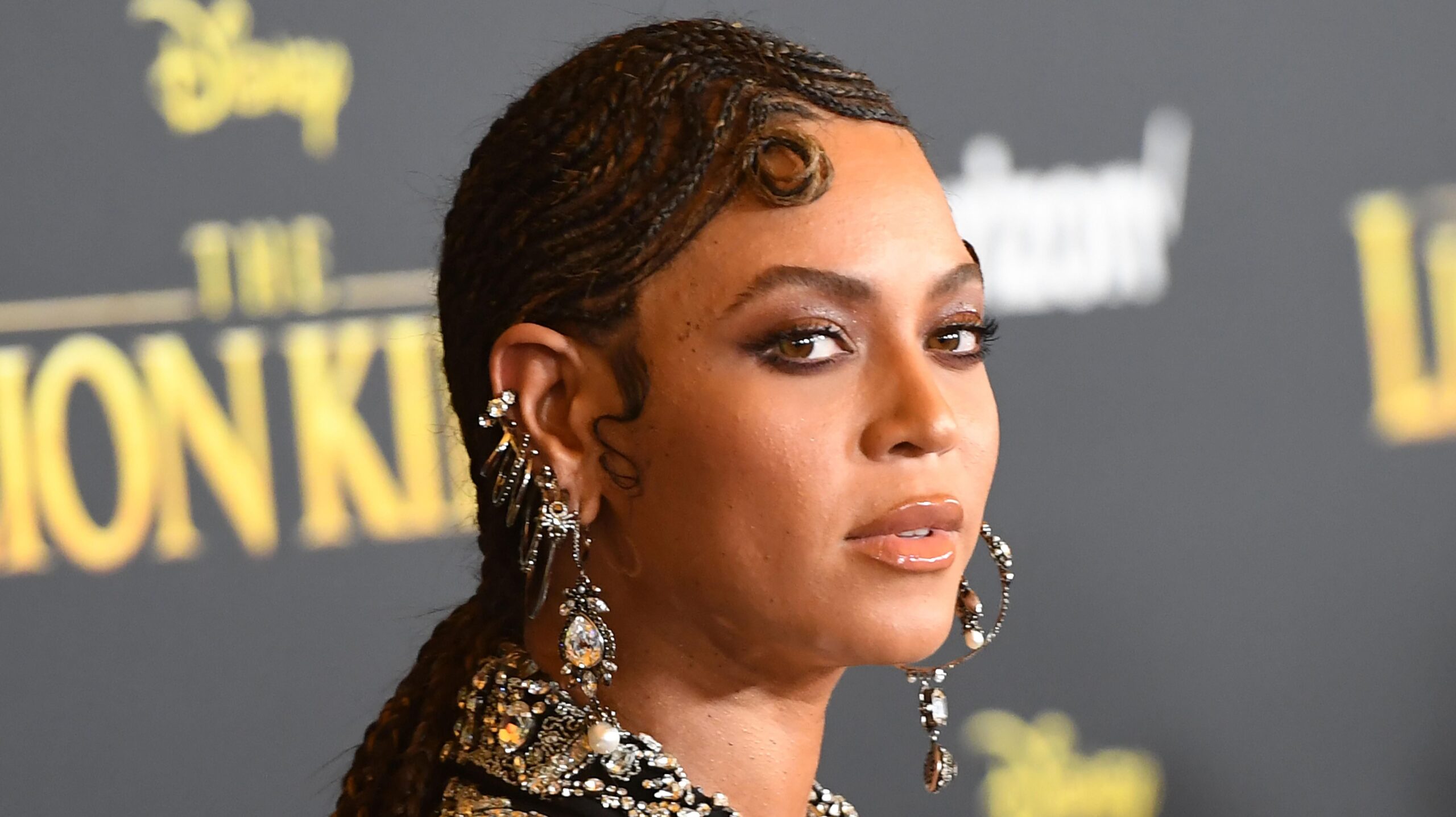 Beyoncé arrives for the world premiere of Disney’s “The Lion King” at the Dolby theatre on July 9, 2019 in Hollywood. Photo: Getty Images ROBYN BECK/AFP