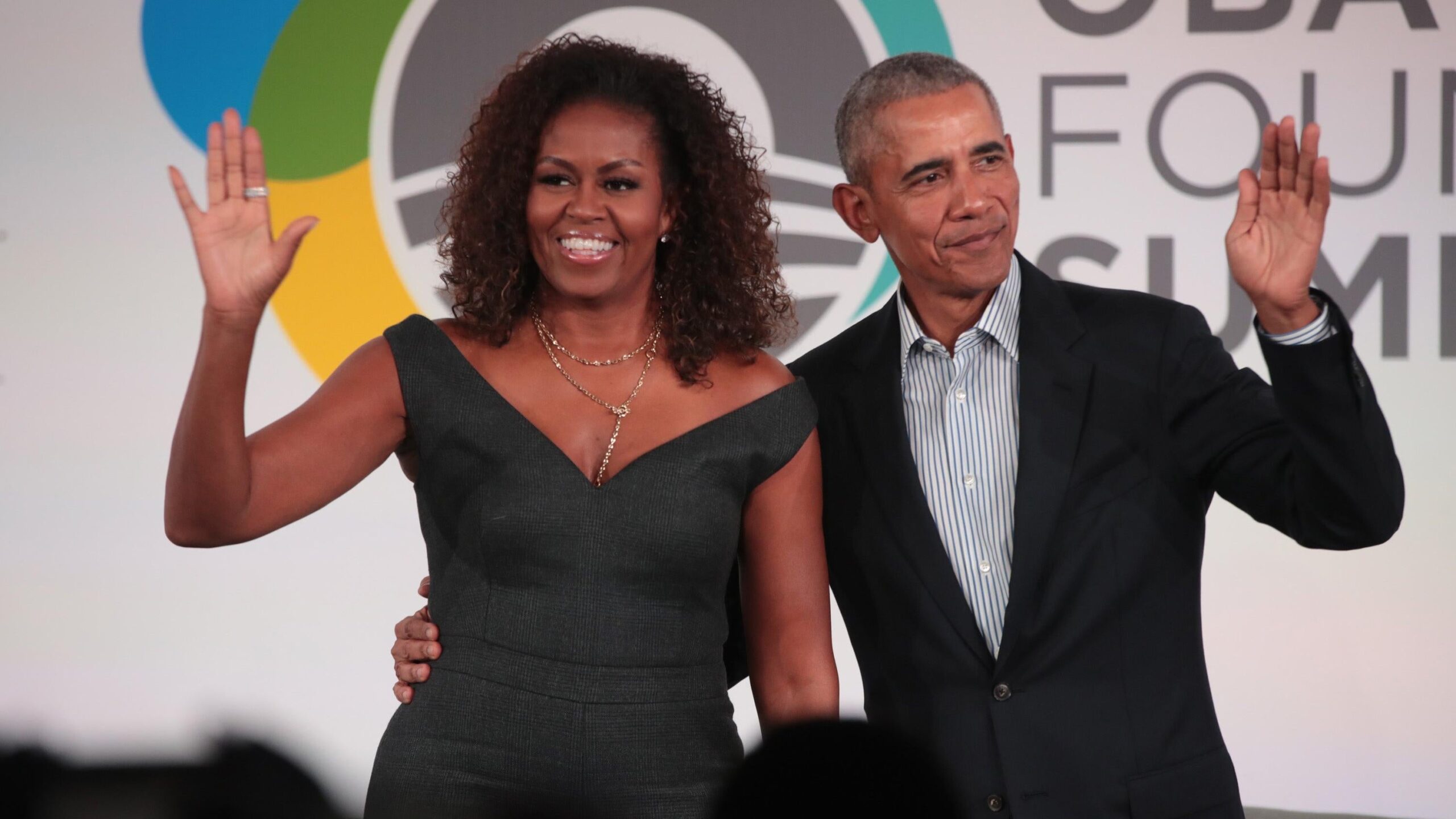 Former U.S. President Barack Obama and his wife Michelle on the campus of the Illinois Institute of Technology on October 29, 2019 in Chicago, Illinois. Photo: Getty Images Scott Olson