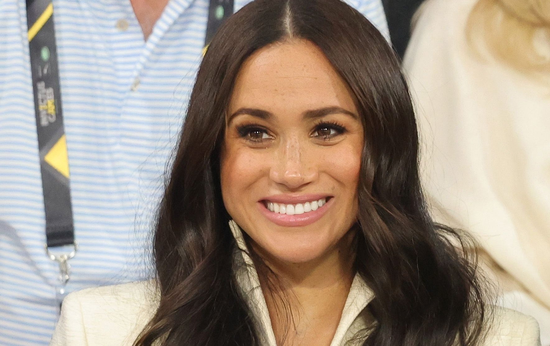 Meghan, Duchess of Sussex is seen at the Sitting Volleyball Competition during day two of the Invictus Games The Hague 2020 at Zuiderpark on April 17, 2022 in The Hague, Netherlands. (Photo by Chris Jackson/Getty Images for the Invictus Games Foundation) Photo: Getty Images Chris Jackson