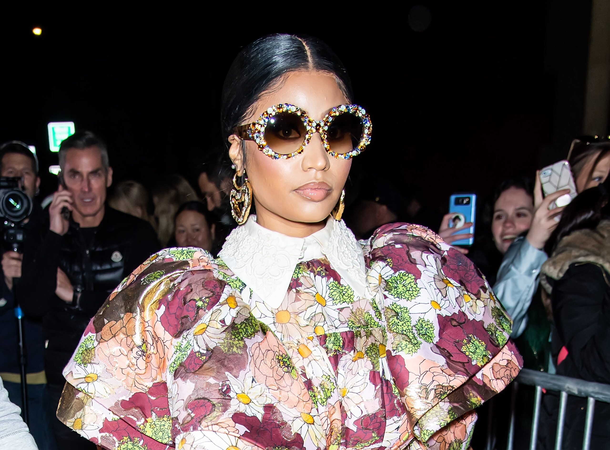 Nicki Minaj is seen leaving the Marc Jacobs Fall 2020 runway show during New York Fashion Week on February 12, 2020 in New York City. Photo: Getty Images Gilbert Carrasquillo/GC Images