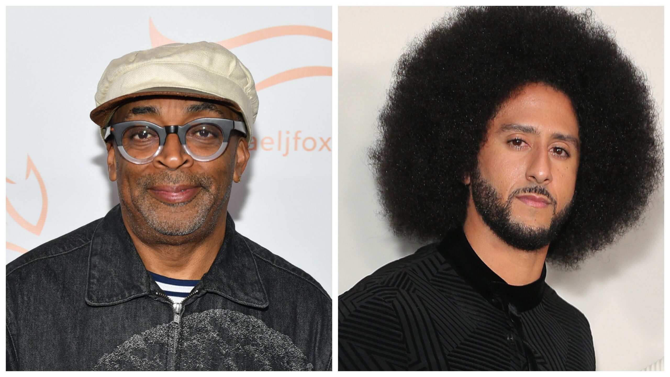 Spike Lee, left; Colin Kaepernick. Photo: Getty Images Noam Galai for The Michael J. Fox Foundation/Leon Bennett for Netflix