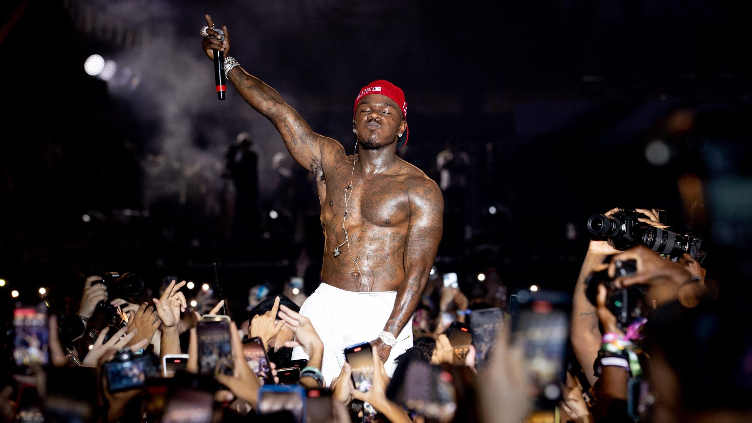 DaBaby performs on stage during Rolling Loud at Hard Rock Stadium on July 25, 2021 in Miami Gardens, Fla. Photo: Getty Images Rich Fury