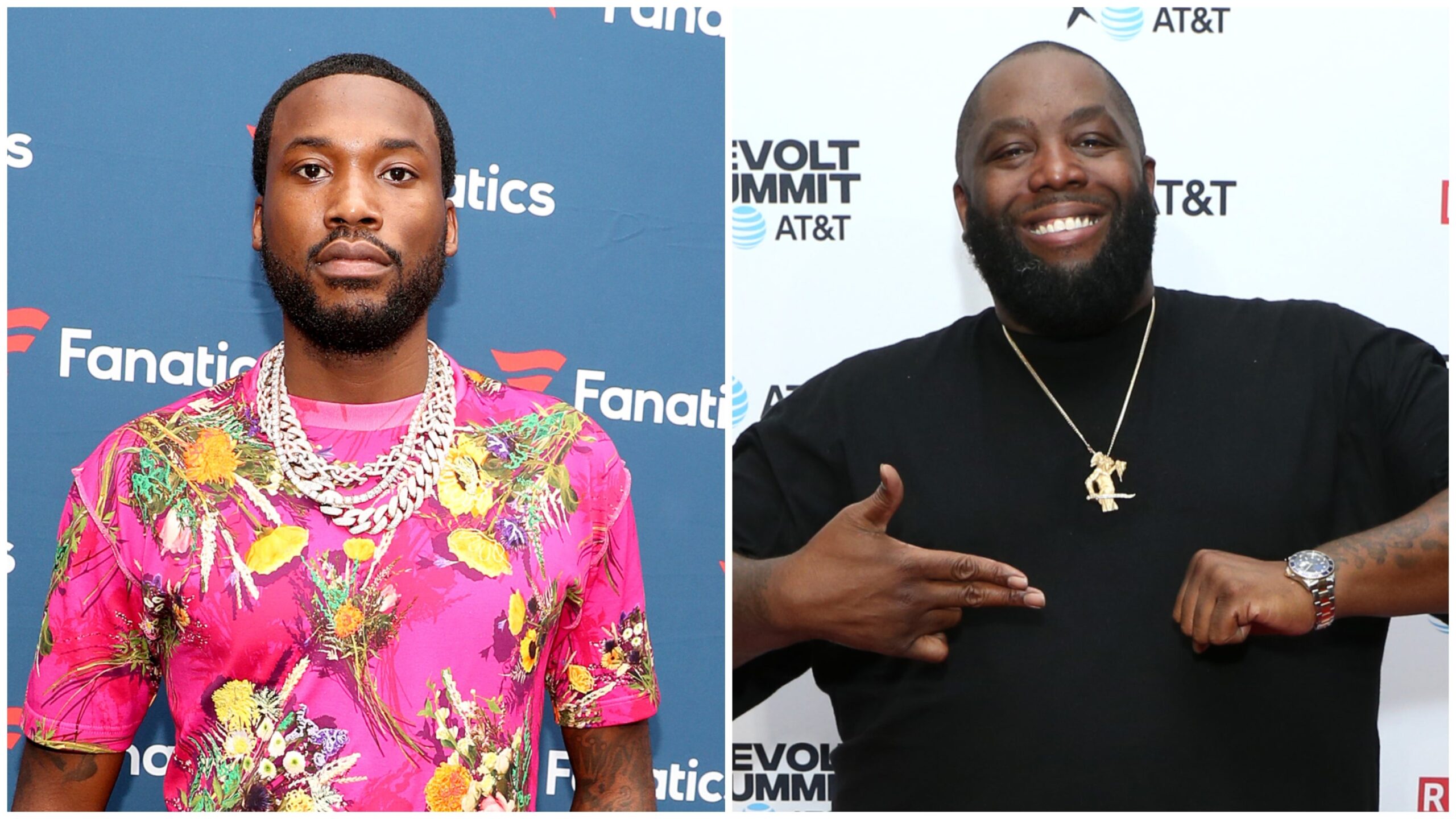 Meek Mill, left; Killer Mike. Photo: Getty Images Tasos Katopodis/Phillip Faraone