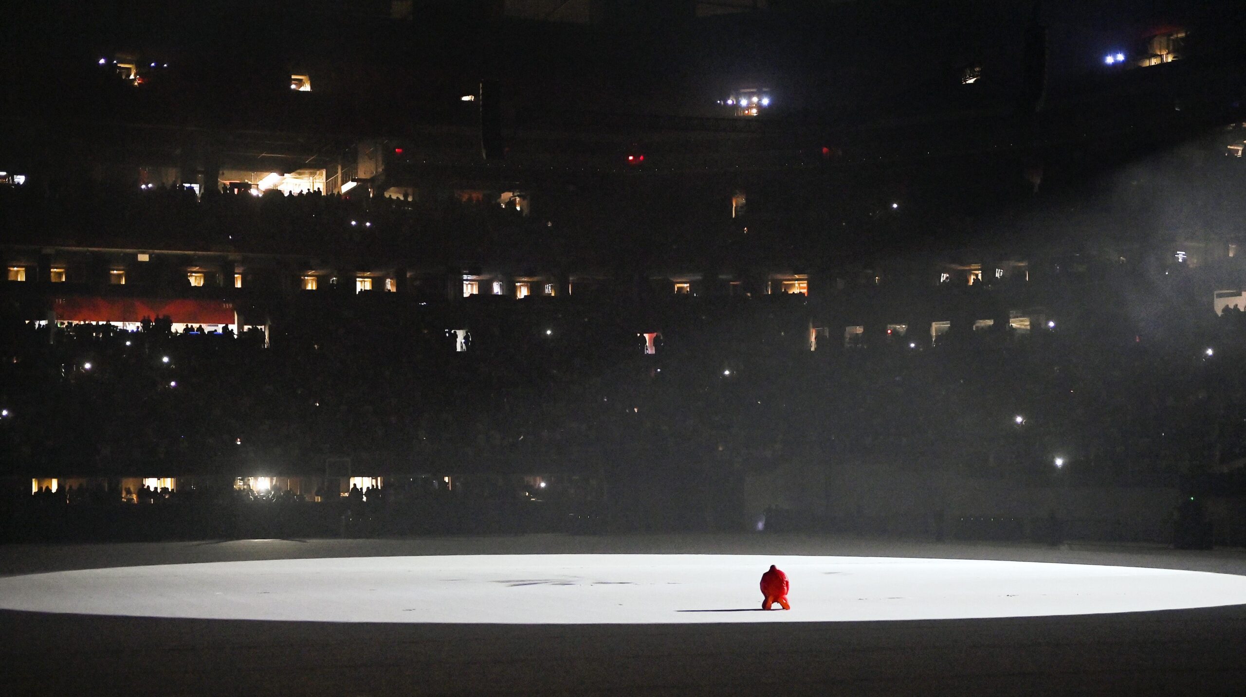 Kanye West is seen at ‘DONDA by Kanye West’ listening event on July 22, 2021. Photo: Getty Images Paras Griffin