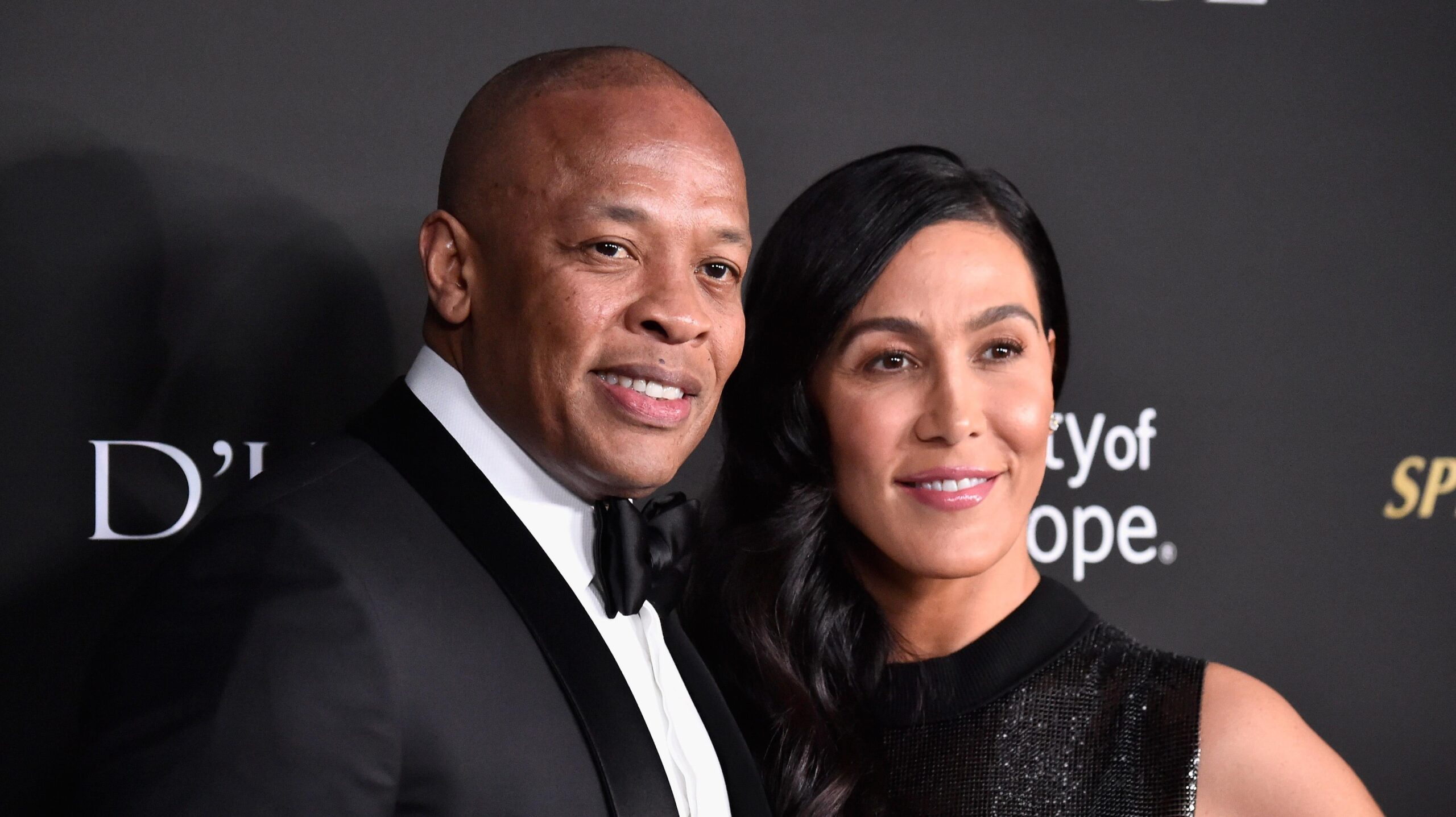 Dr. Dre (L) and Nicole Young attend the City of Hope Spirit of Life Gala 2018 at Barker Hangar on October 11, 2018 in Santa Monica, California. Photo: Getty Images Frazer Harrison
