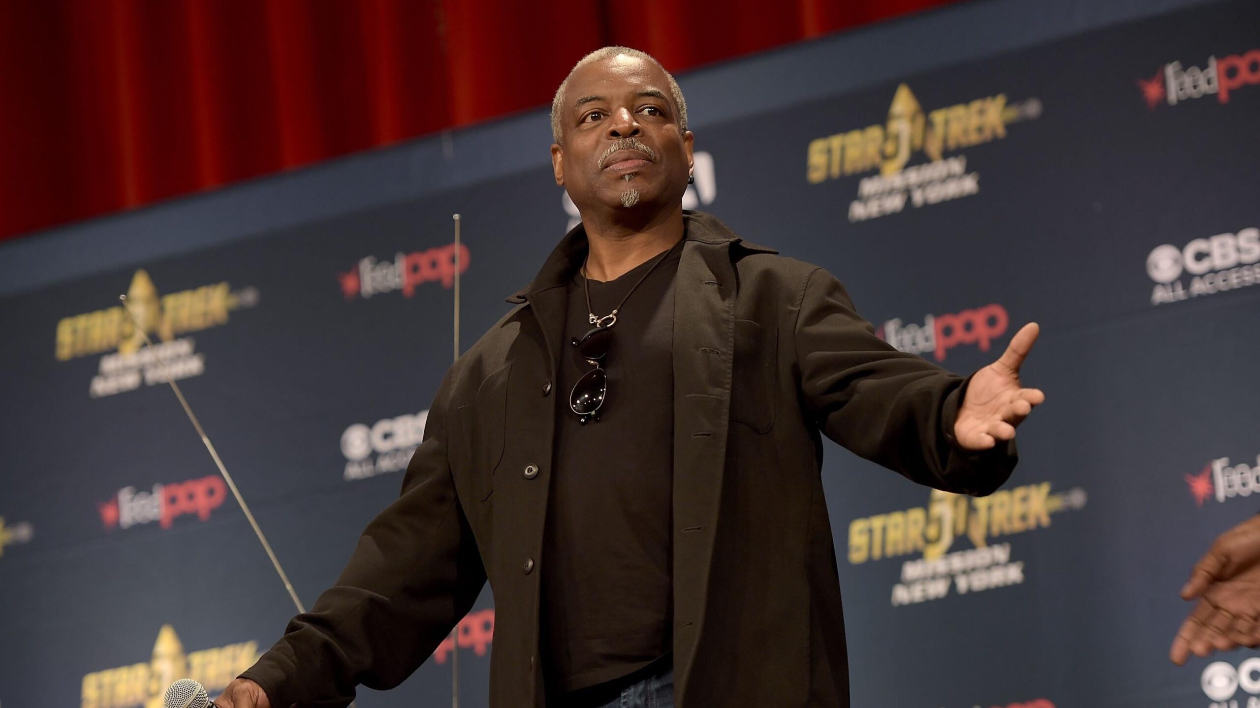 LeVar Burton speaks during the Star Trek: Mission New York event on September 3, 2016. Photo: Getty Images Jason Kempin